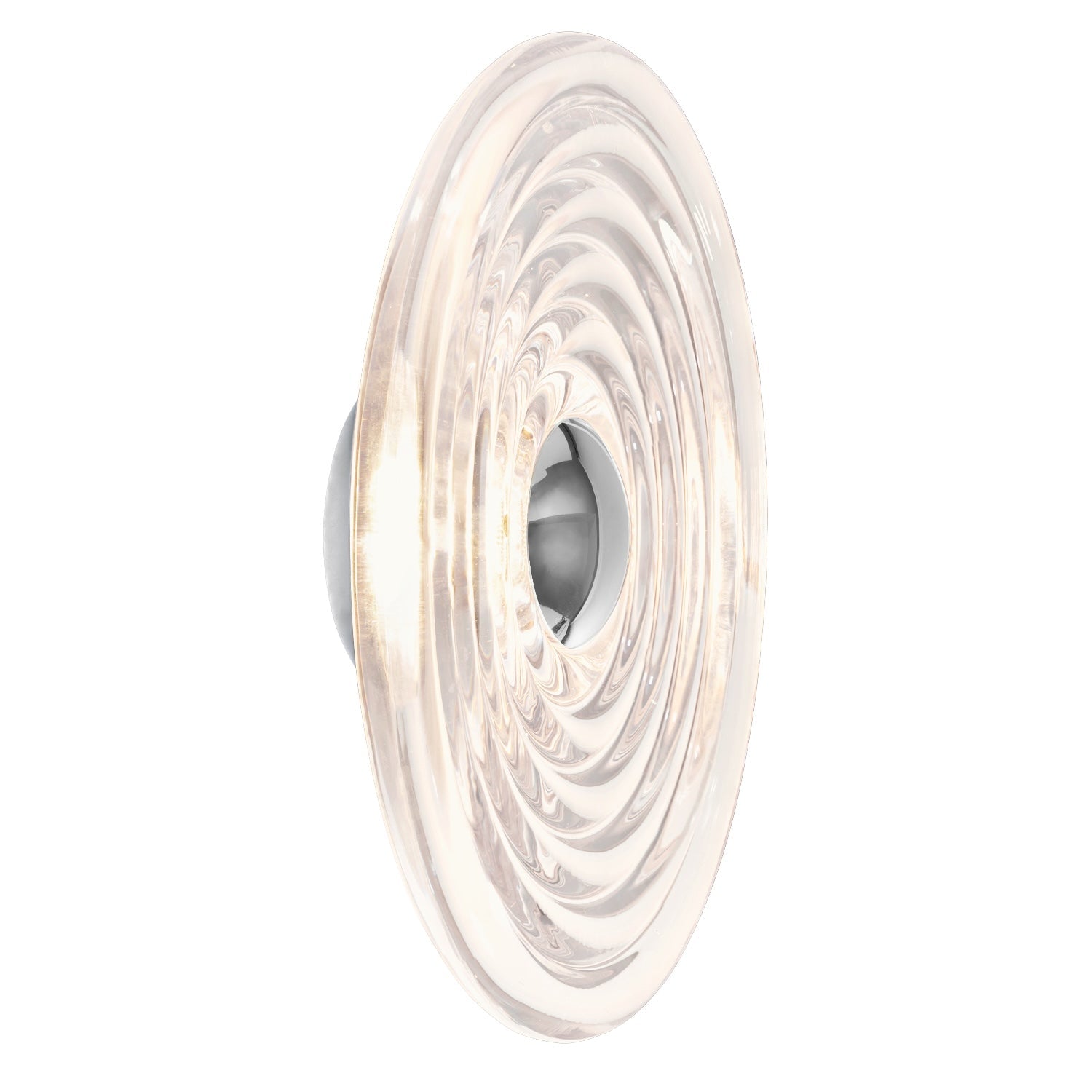 Wandleuchte Press Large Surface Light – Clear Pressed Glass