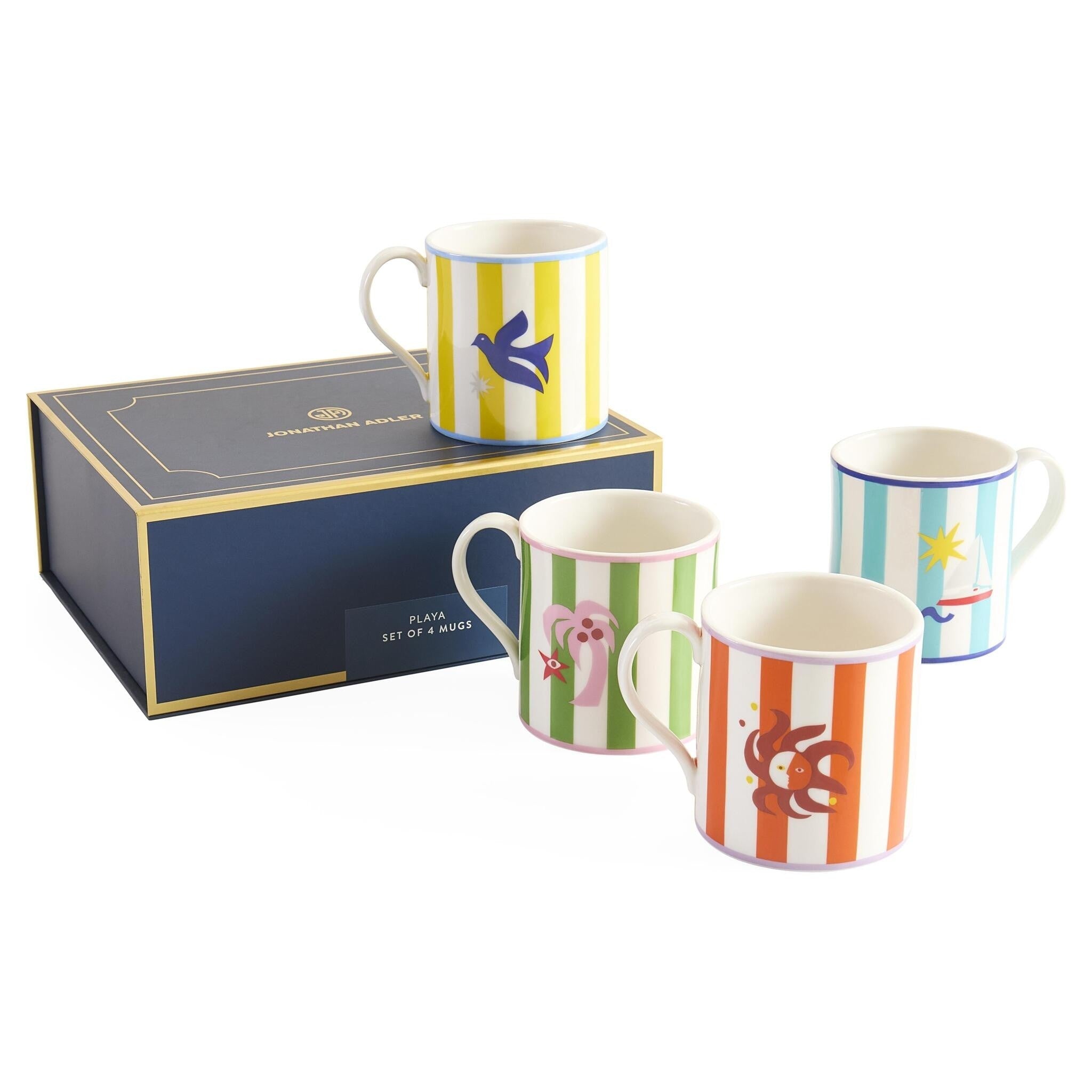 Set de tasses PLAYA – 4 pièces multicolores
