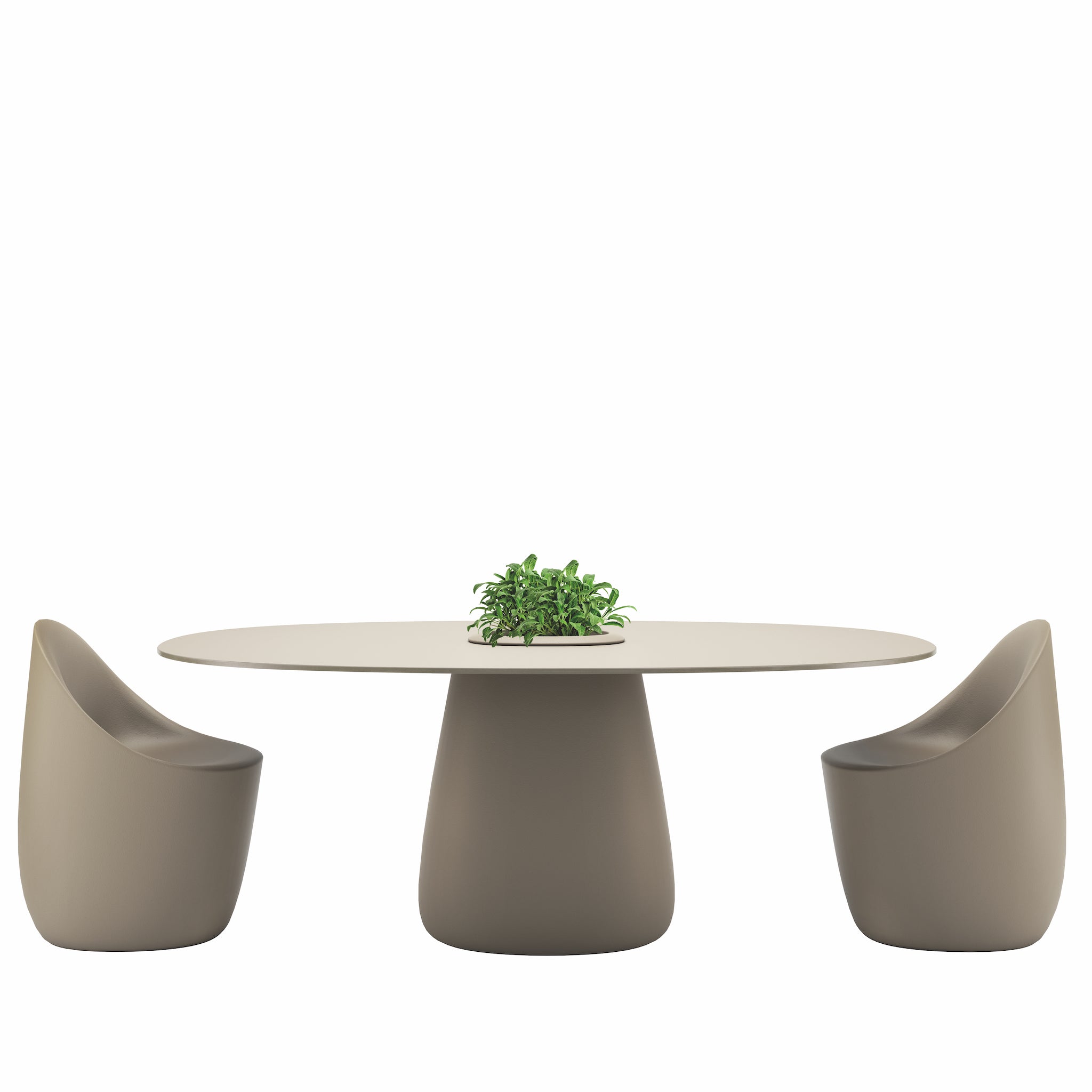Cobble Table 190, for indoor & outdoor use in 3 colors