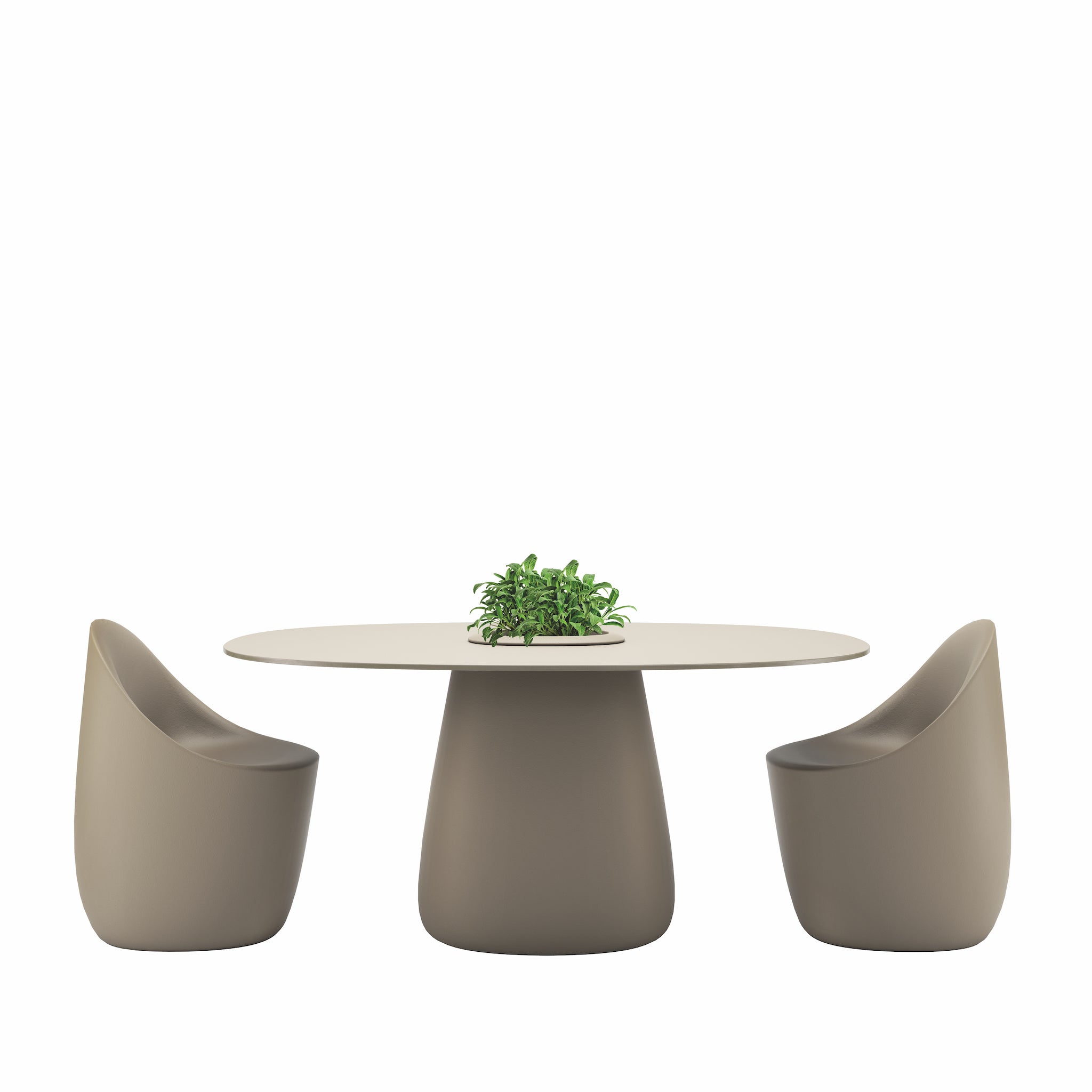 Outdoor Sitzgruppe Cobble Table 160 in der ottawa (dove grey)