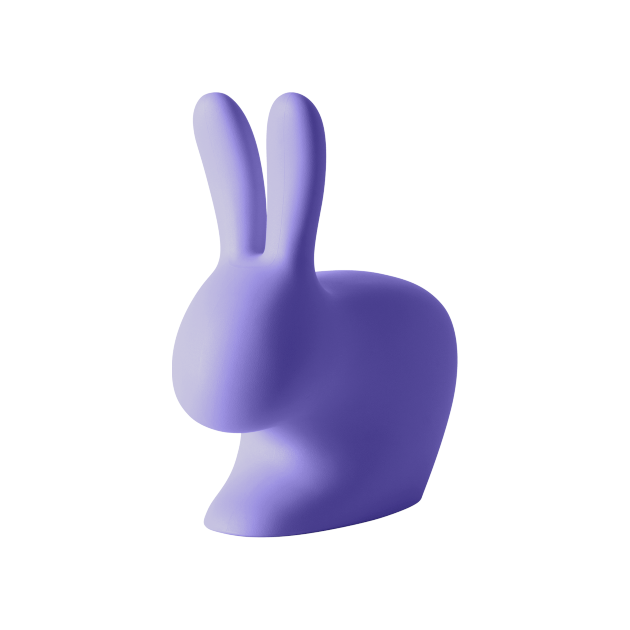 Chaise enfant RABBIT bleu/violet de Qeeboo