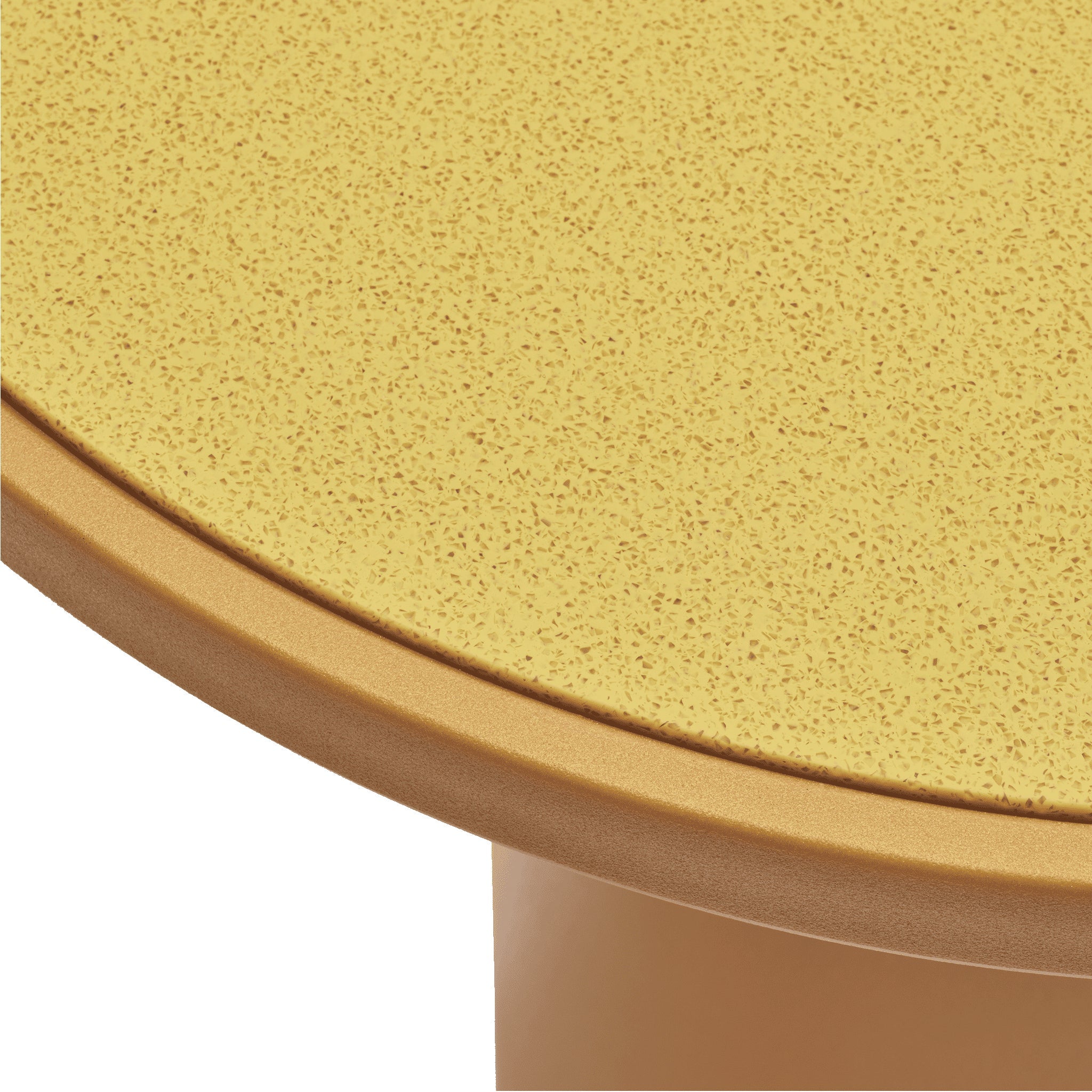 Tisch TOTO – H107 cm der Marke Qeeboo in Glitter Mango