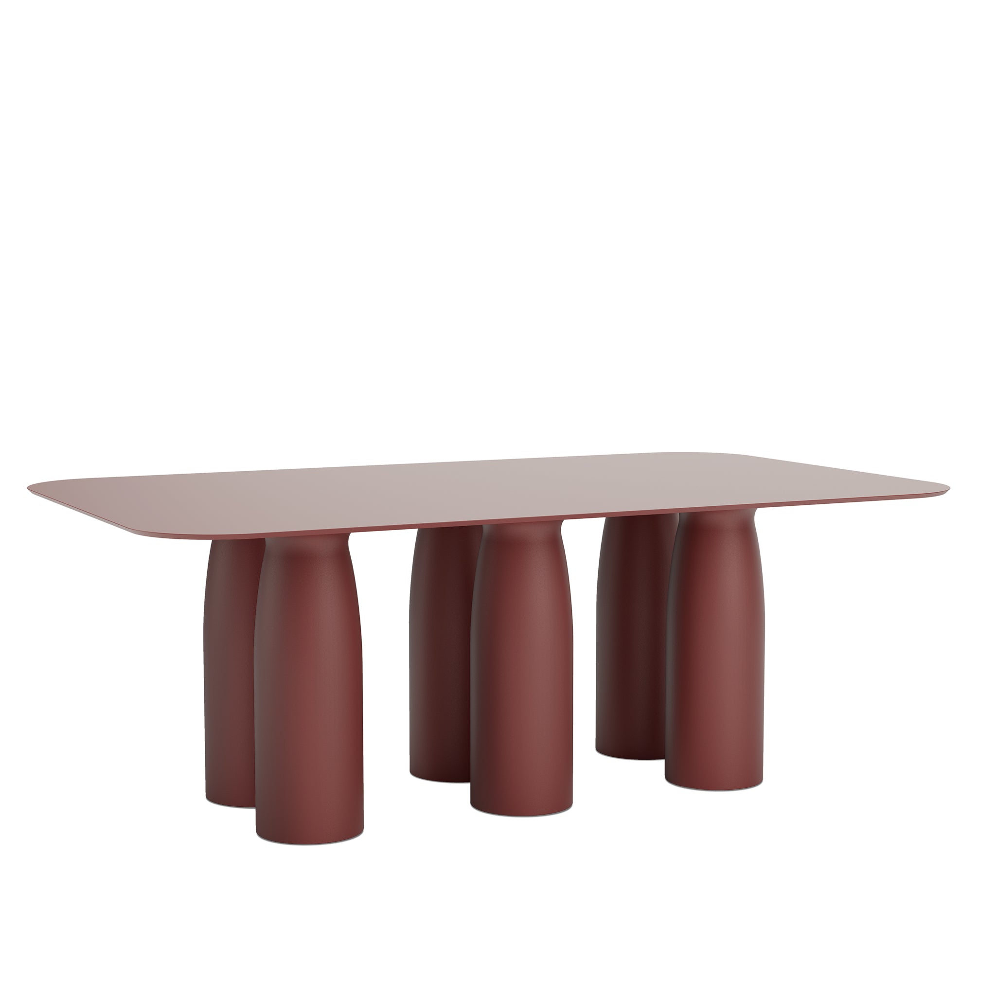 Esstisch TOTO 200 × 120 cm der Marke Qeeboo in Indian Red