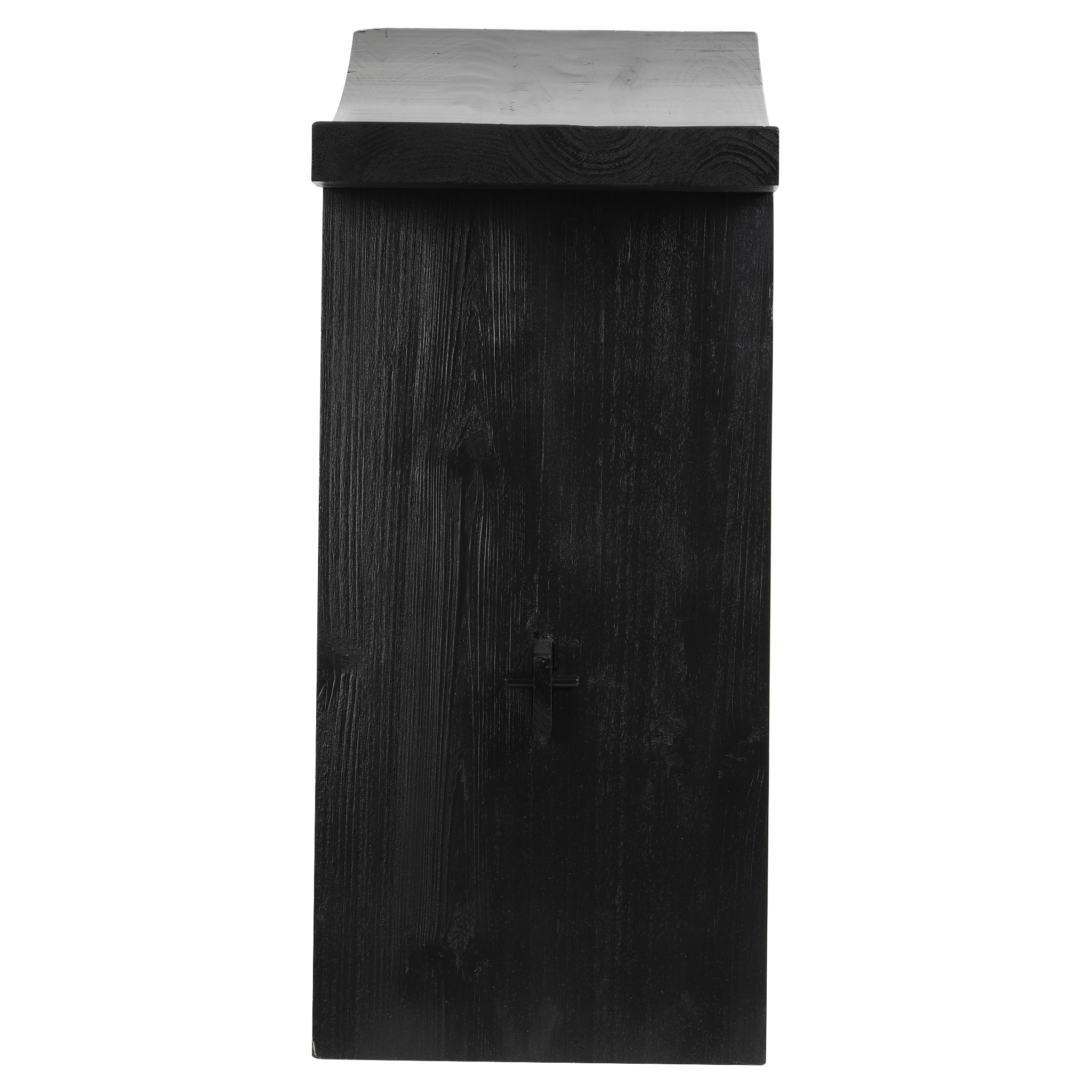 Holz-Hocker mit modernem Charakter und stabilem Stand