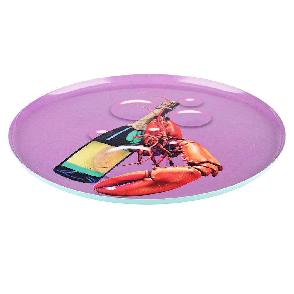 Dekotablett CHAMPAGNER & HUMMER