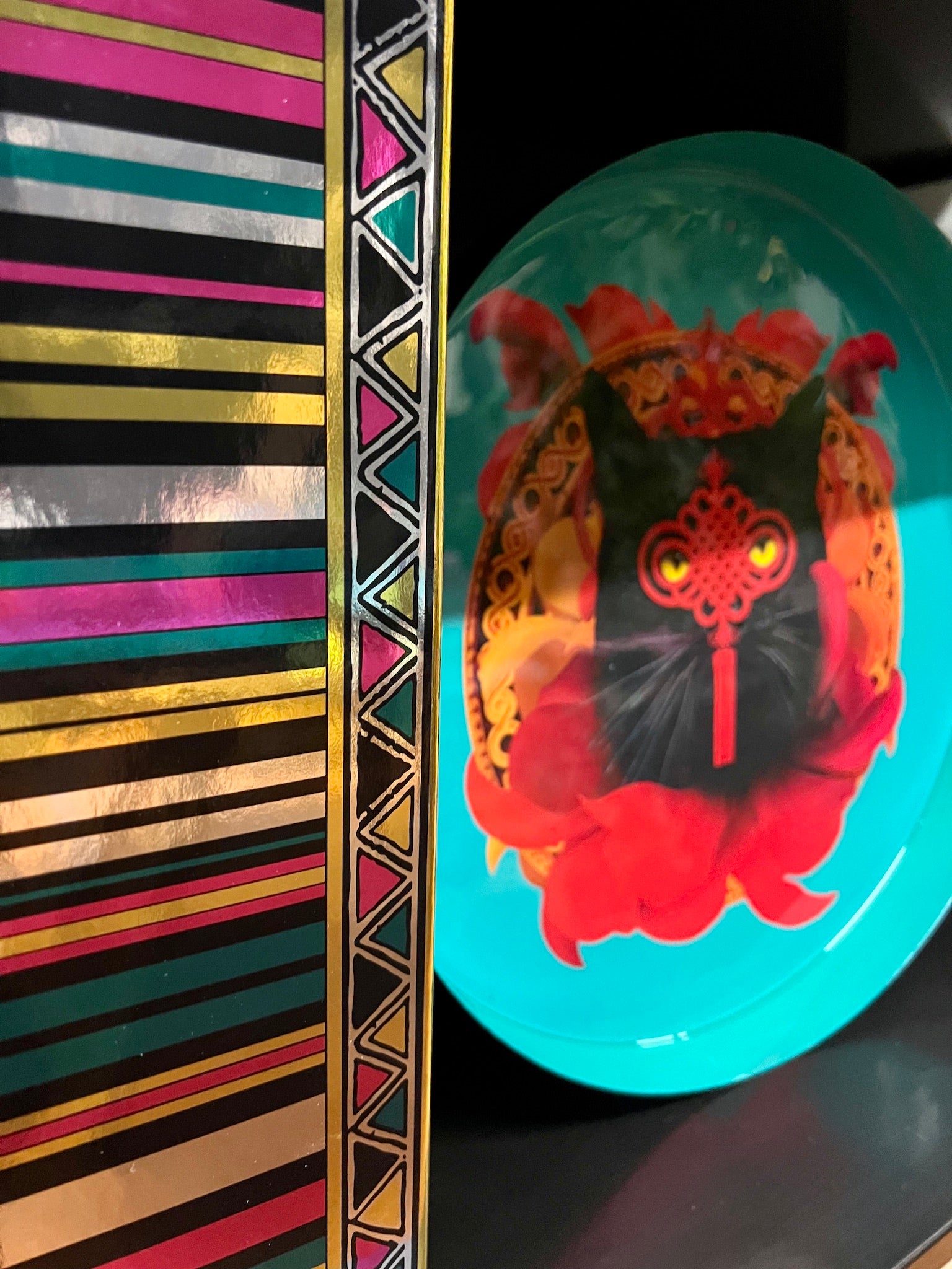 bandeja redonda gato CHACHINO