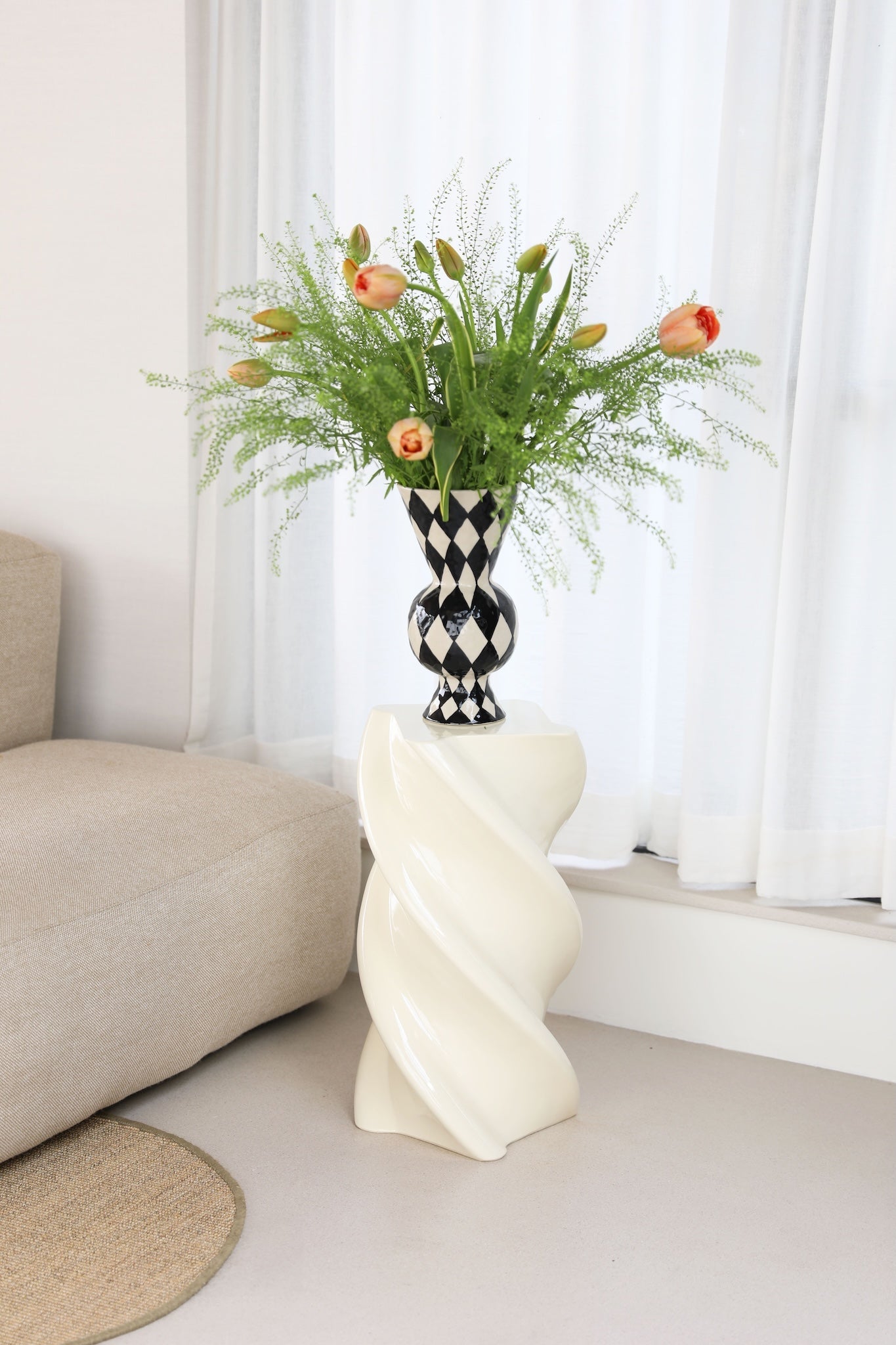 Blumensäule Marshmallow