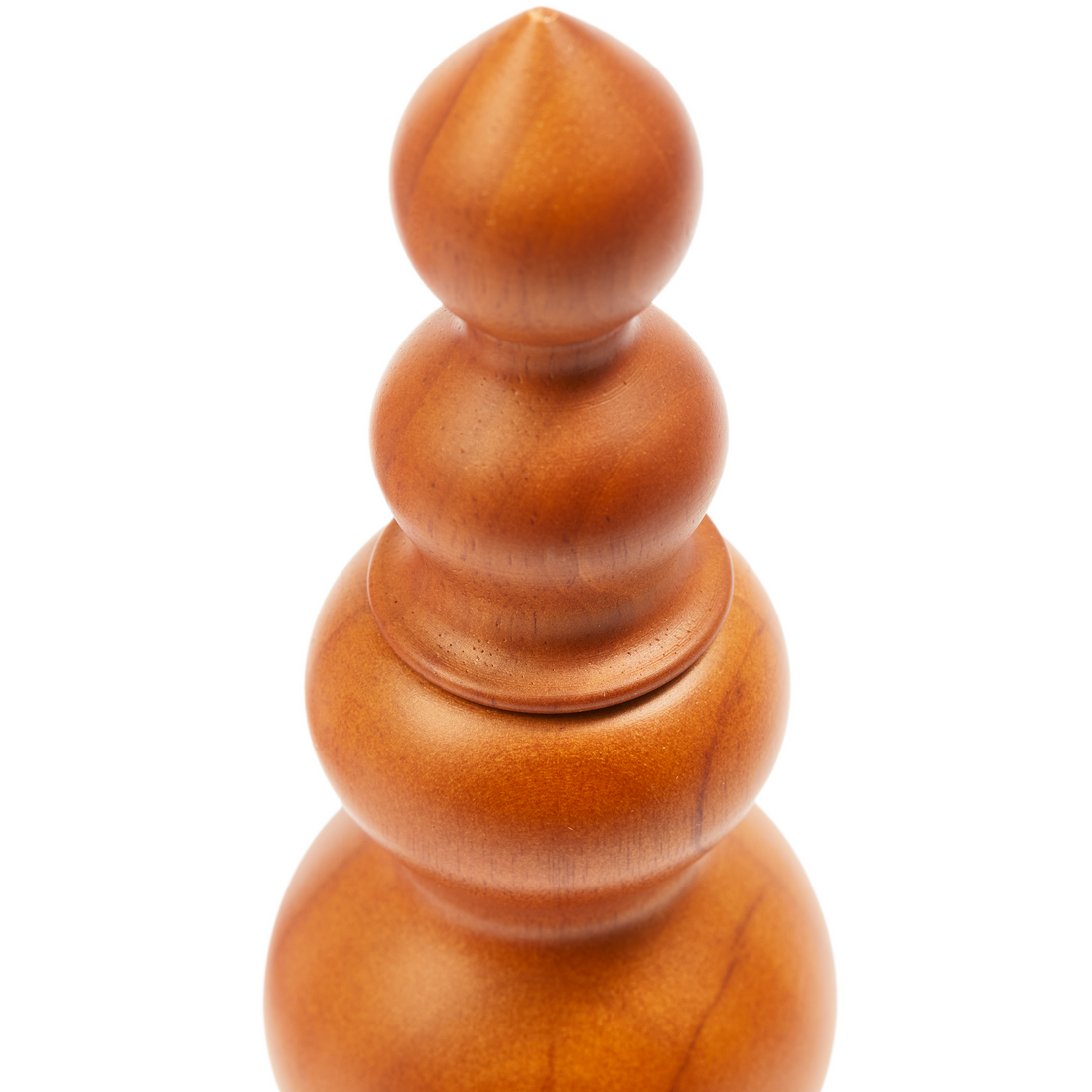 Skulpturaler Salz- und Pfeffermühle aus lackiertem Gummibaumholz