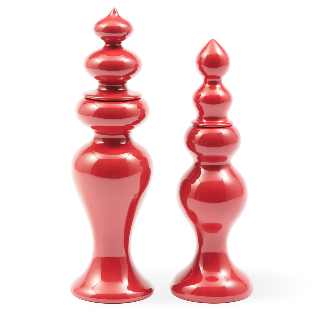 Design-Salzmühle in kräftigem Rot – ideal als Eyecatcher auf dem Esstisch.
