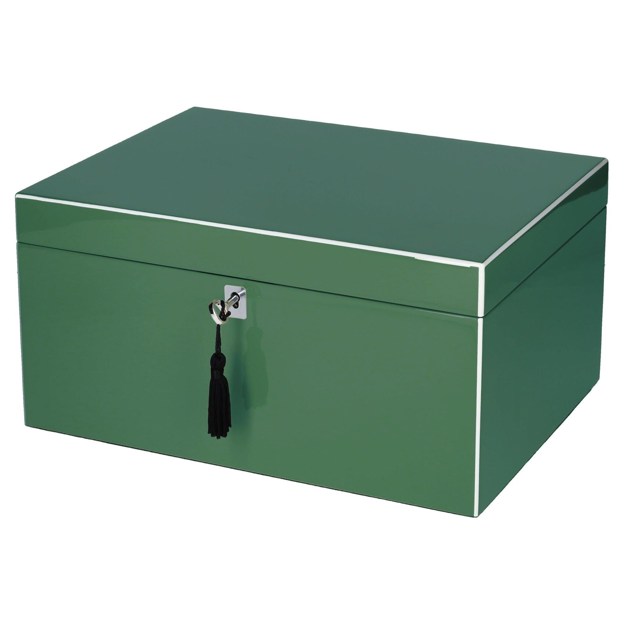 Edle Schmuckbox L in Grün von GIFTCOMPANY aus MDF