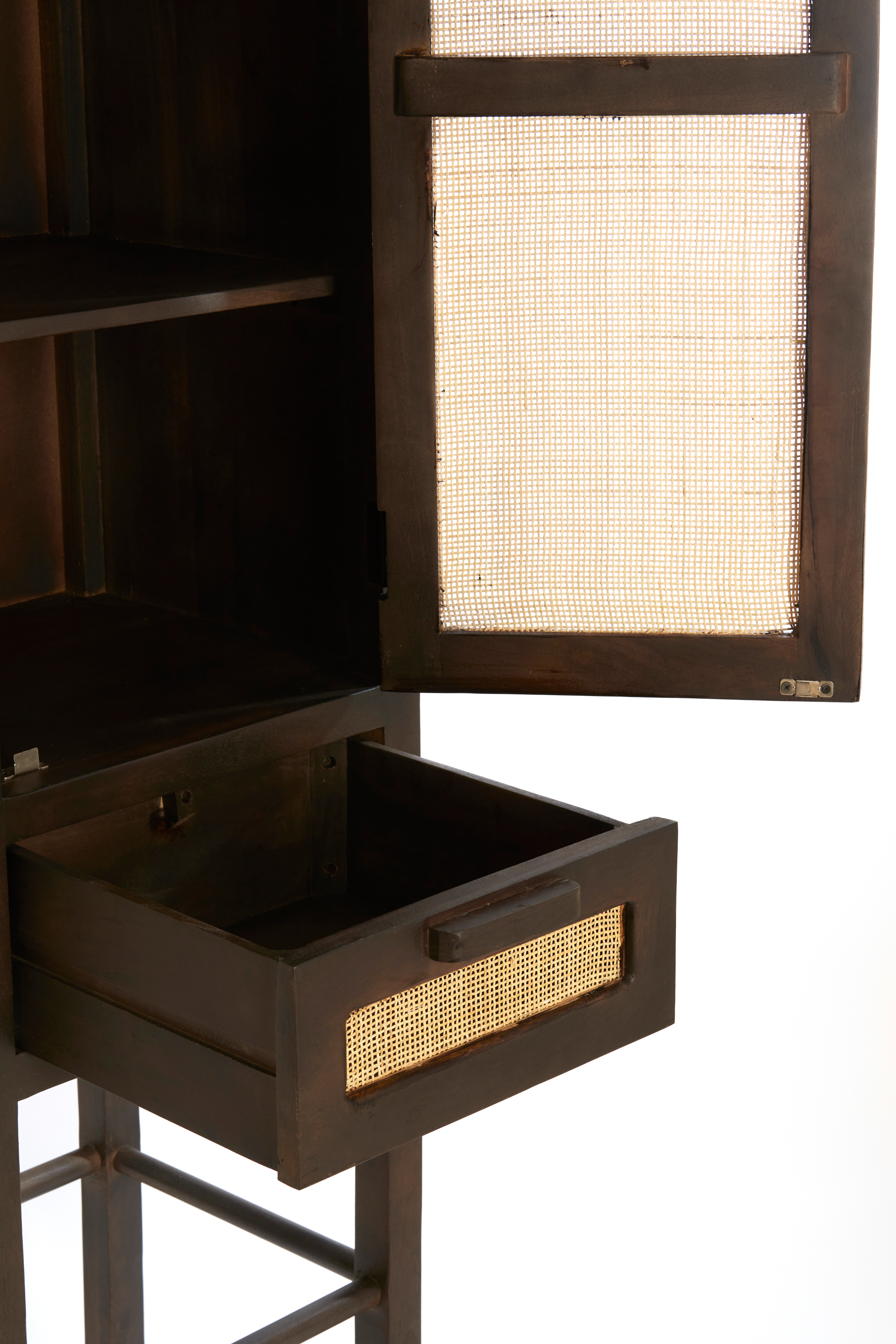 Mangoholz-Schrank mit Schublade und Fach