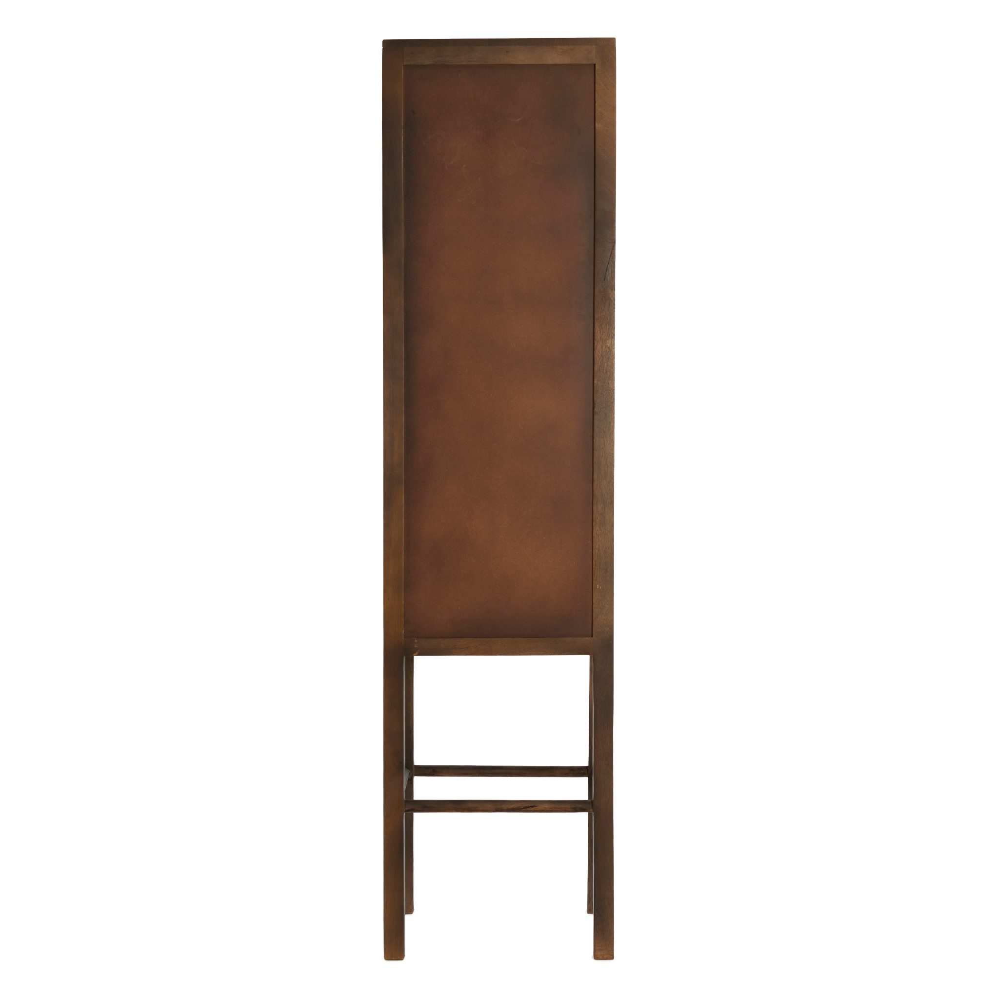 Rechteckiger Holzschrank mit Schublade (Rueckseite)