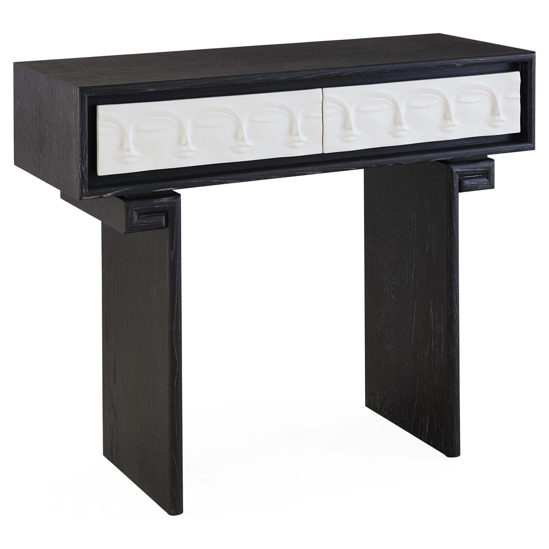 Konsolentisch aus Esche in stilistischem Schwarz von Jonathan Adler