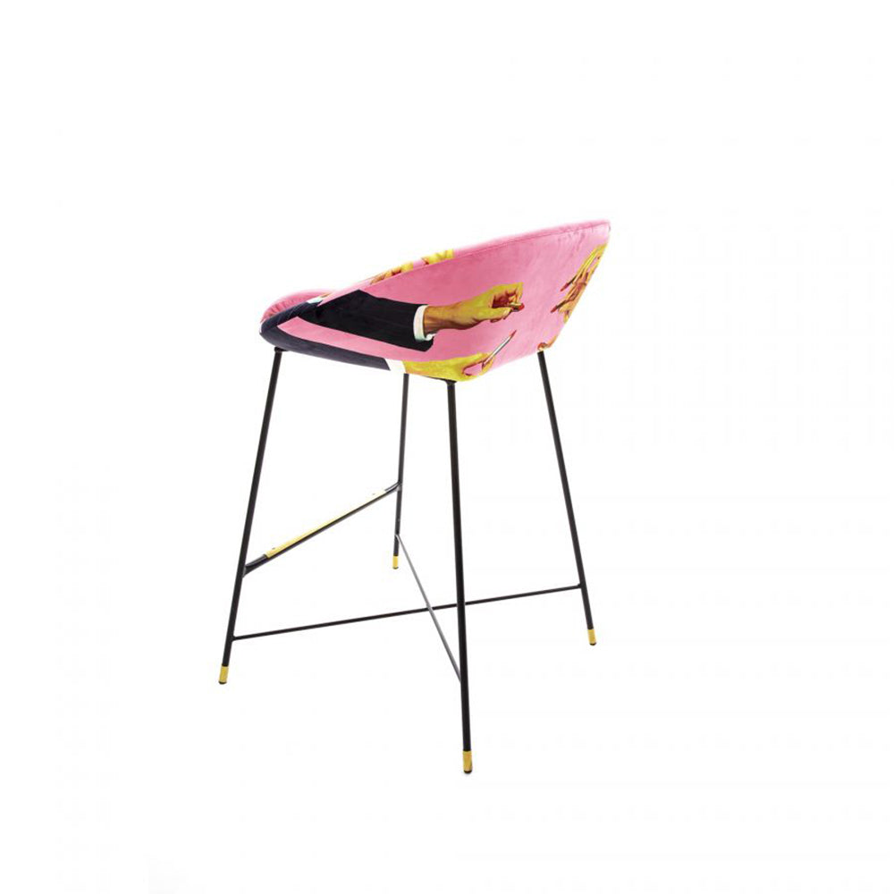 Barhocker LIPSTICKS in pink von Seletti