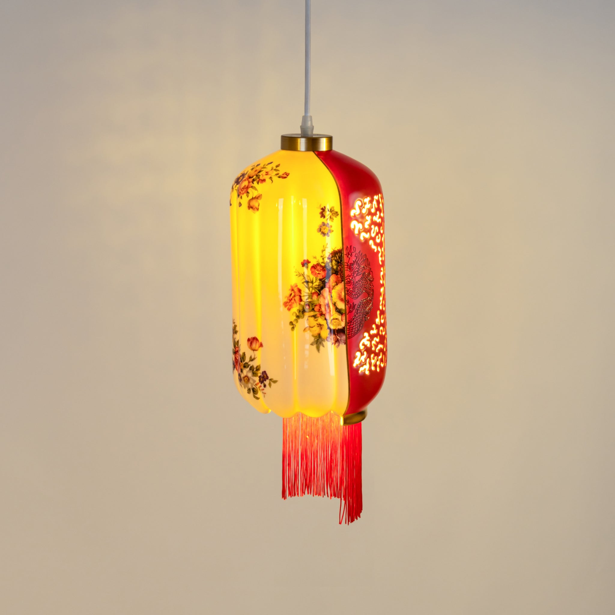 HYBRID CEILING LAMP INALDA – künstlerische Leuchte mit Farbkontrast