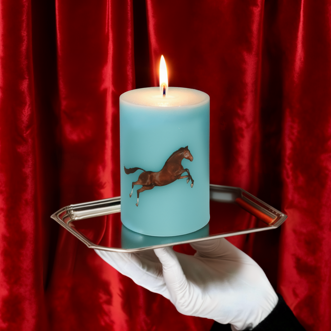 Seletti Kerze HORSE aus Wachs mit Pferdemotiv