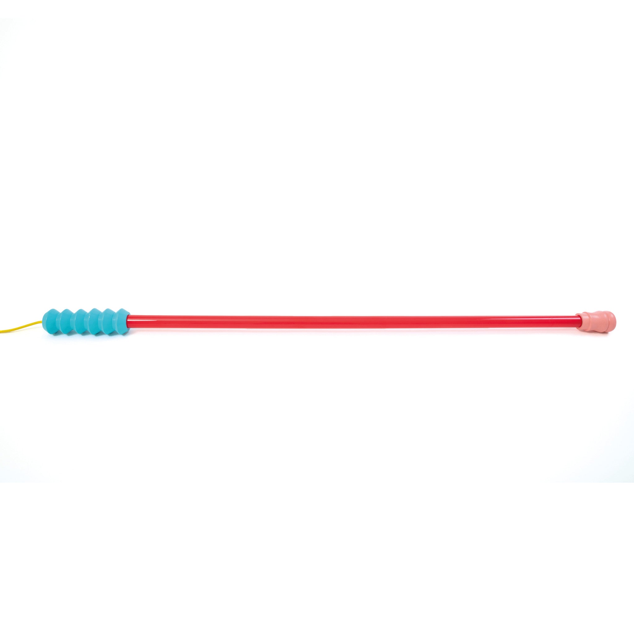 Superlinea Rot – moderne LED-Leuchte aus Glas, Holz und Kunststoff