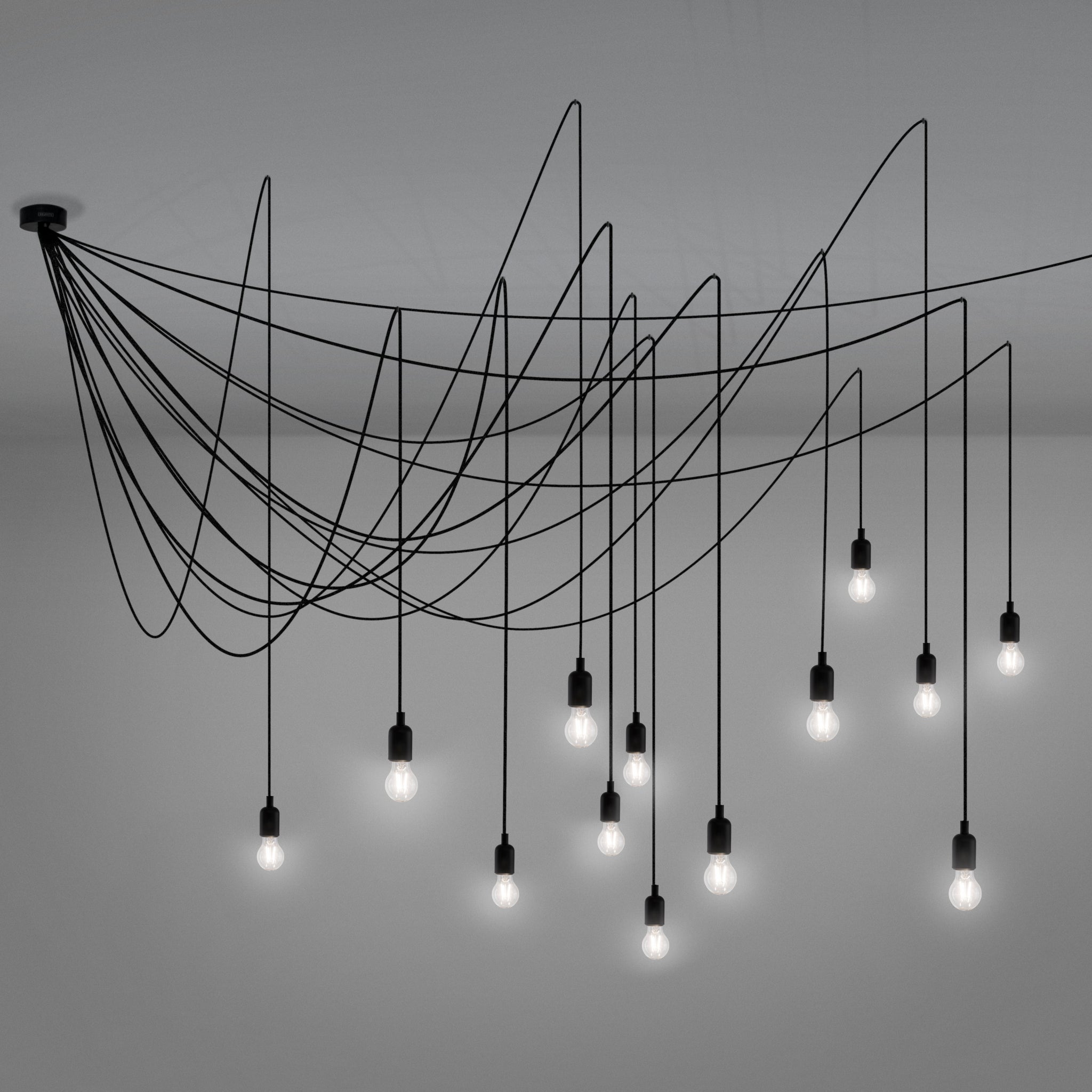 Seletti Maman Lampe – kreative Deckenbeleuchtung mit 14 Glühbirnen