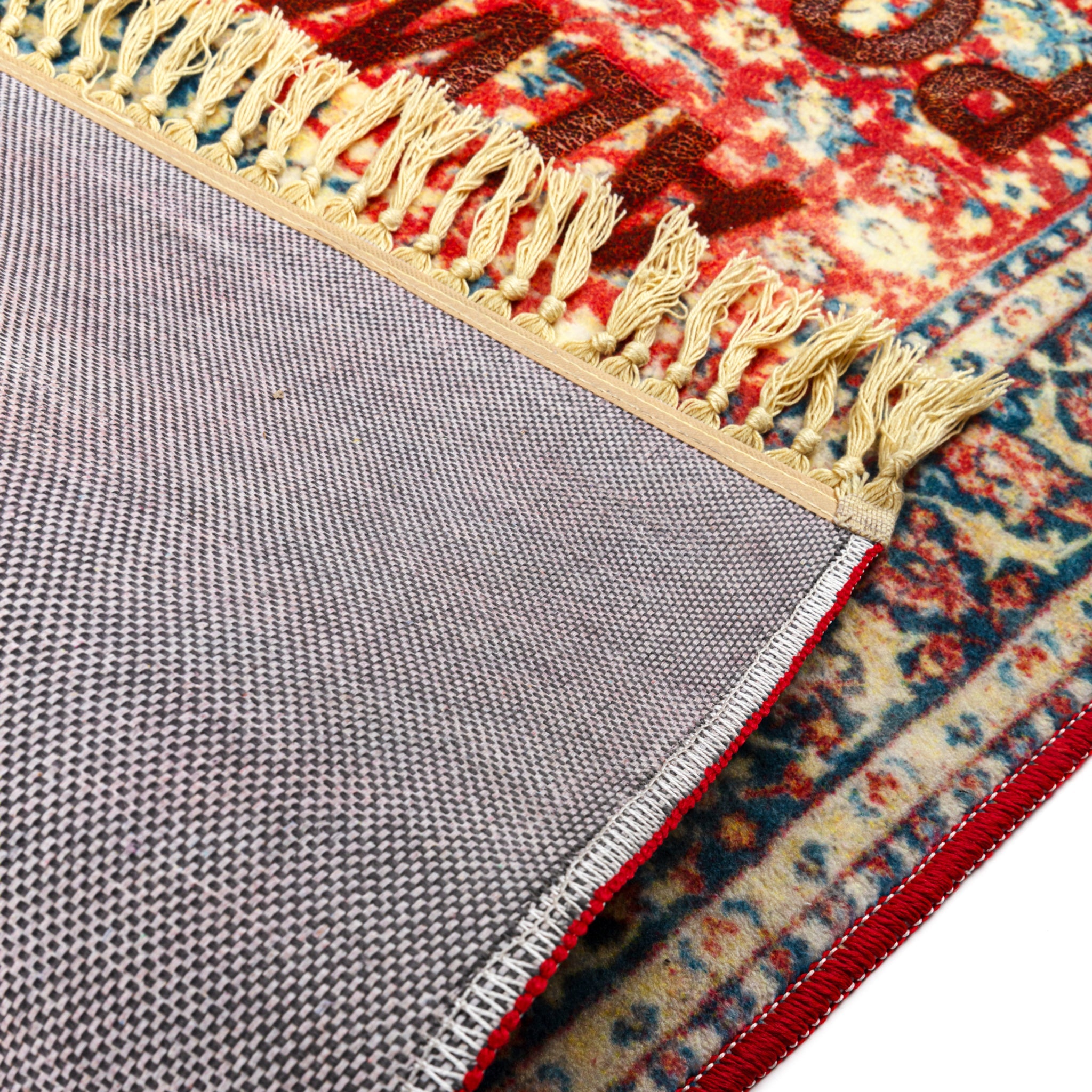 Seletti Teppich aus recyceltem PET mit Statement-Schriftzug