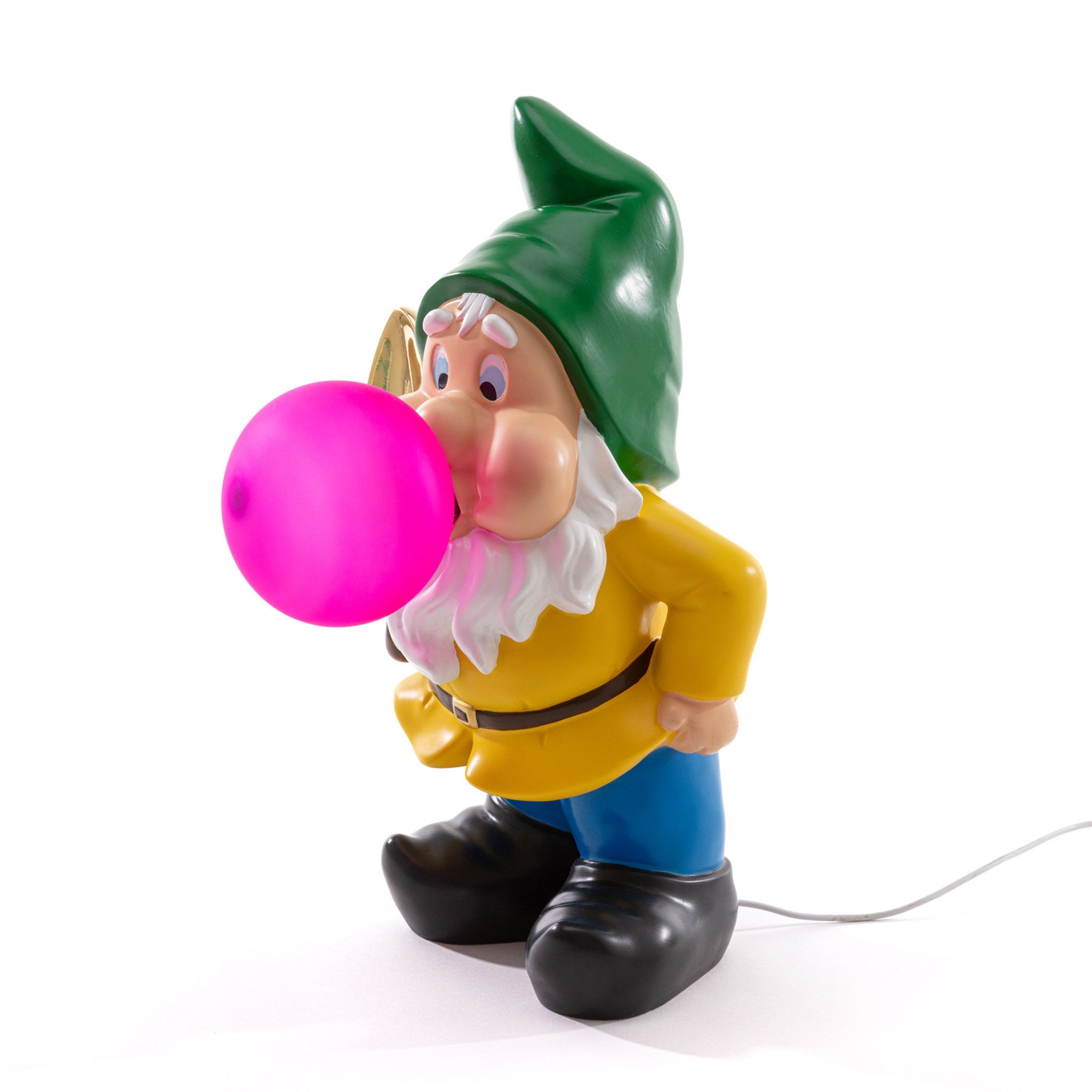 Resin-Lampe mit Zwergfigur und verspieltem Stil