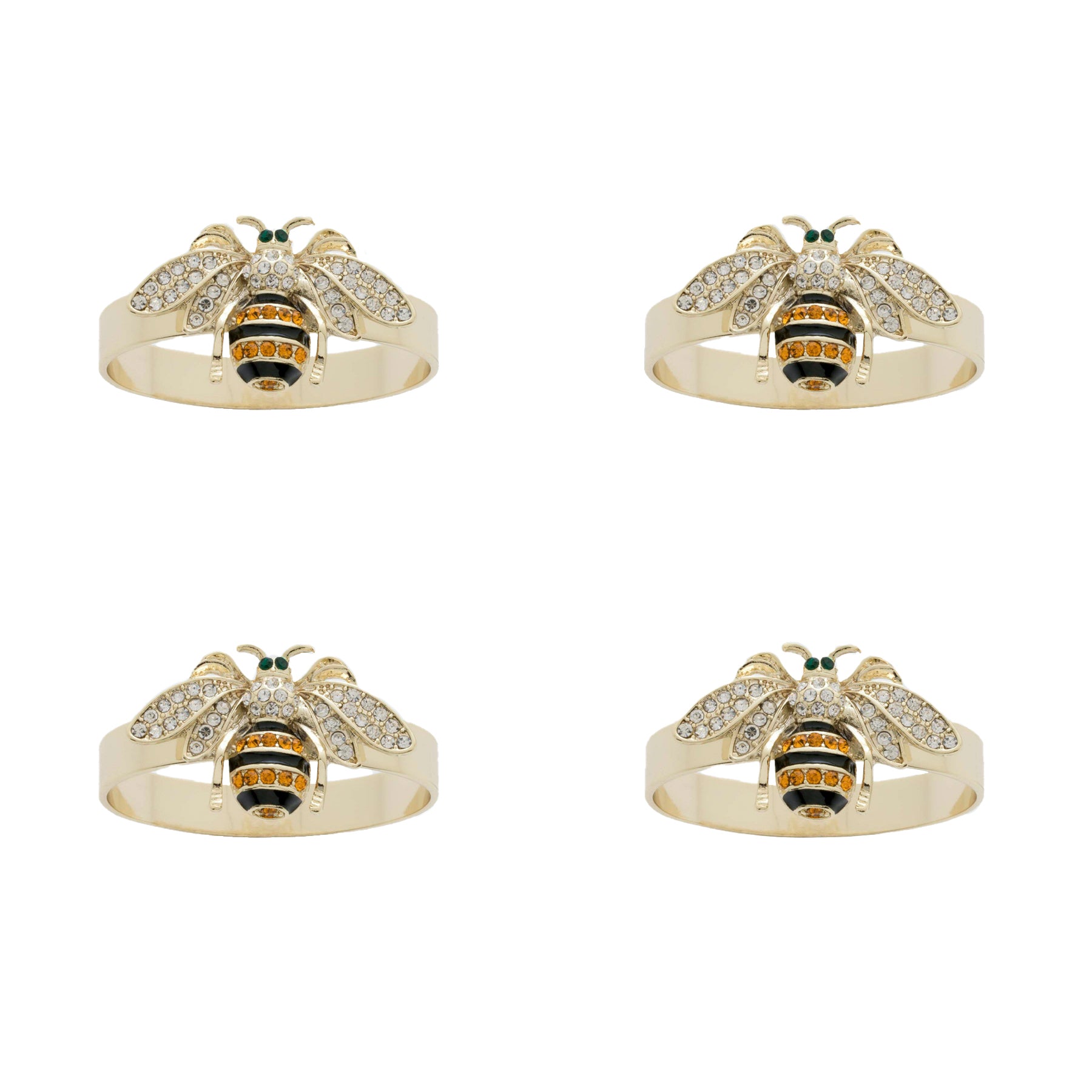 Serviettenringe 4er-Set Biene von Joanna Buchanan