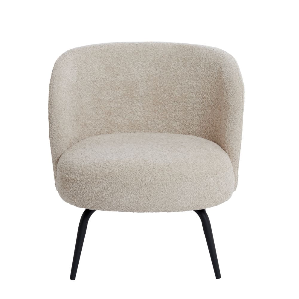 Sessel DIEYDA beige schwarz 67x68x72cm
