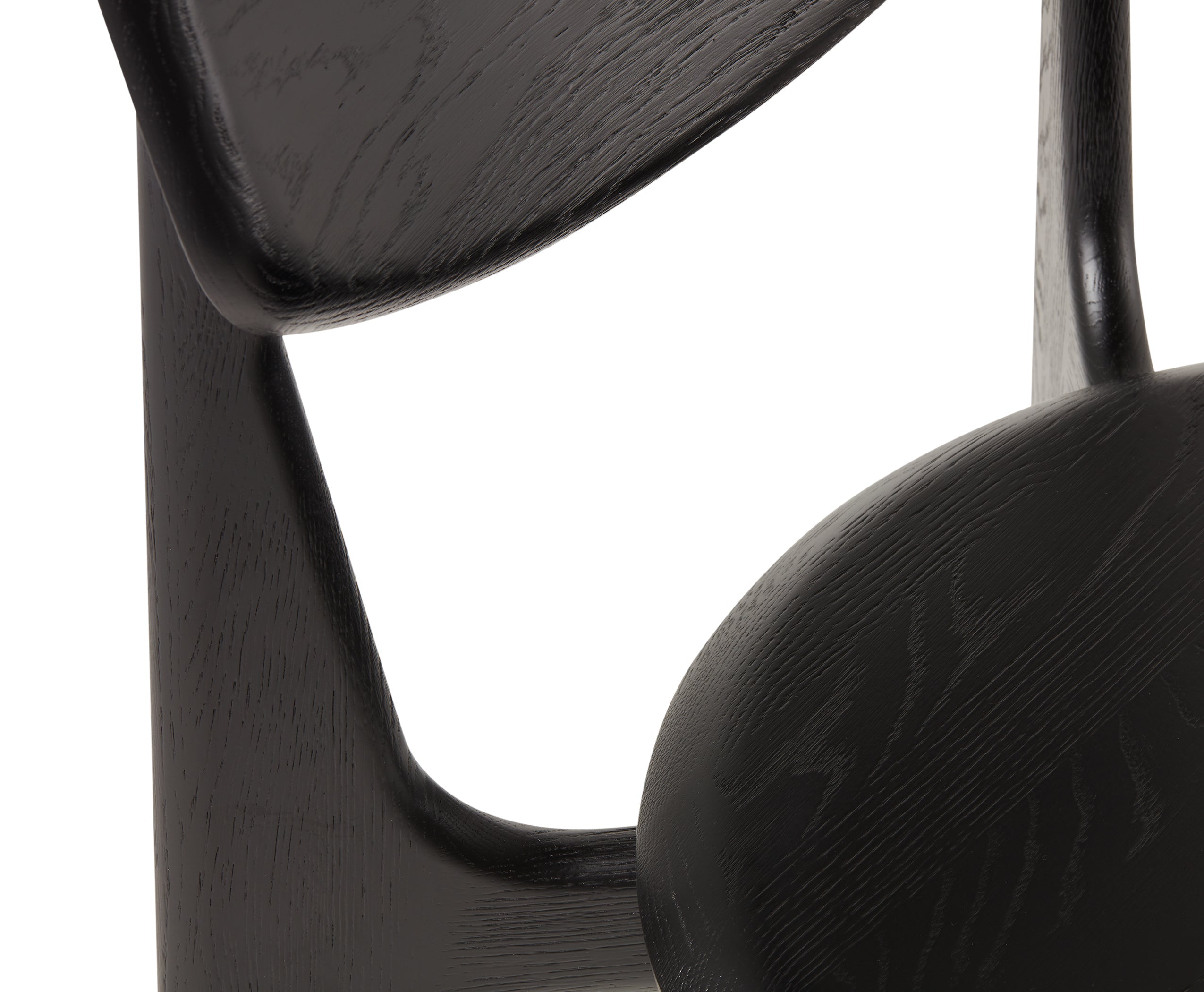 Slab Dining Chair – Black Brushed Oak