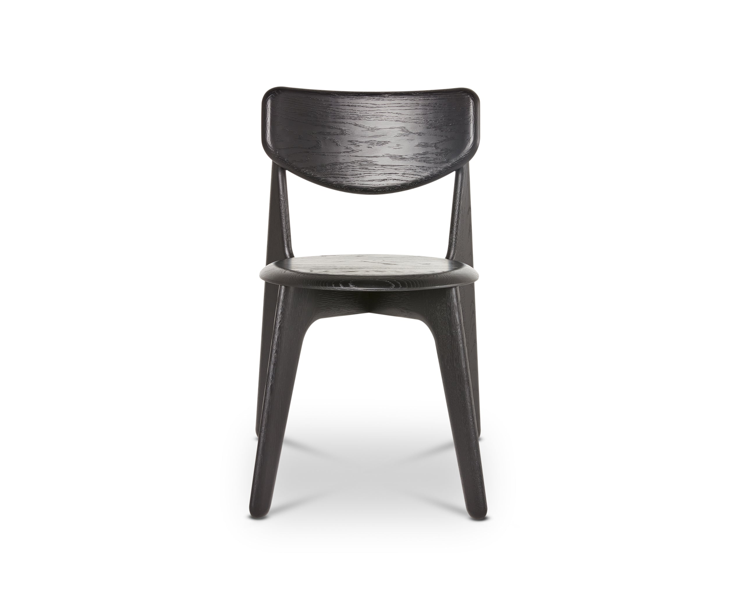 Slab Dining Chair – Black Brushed Oak