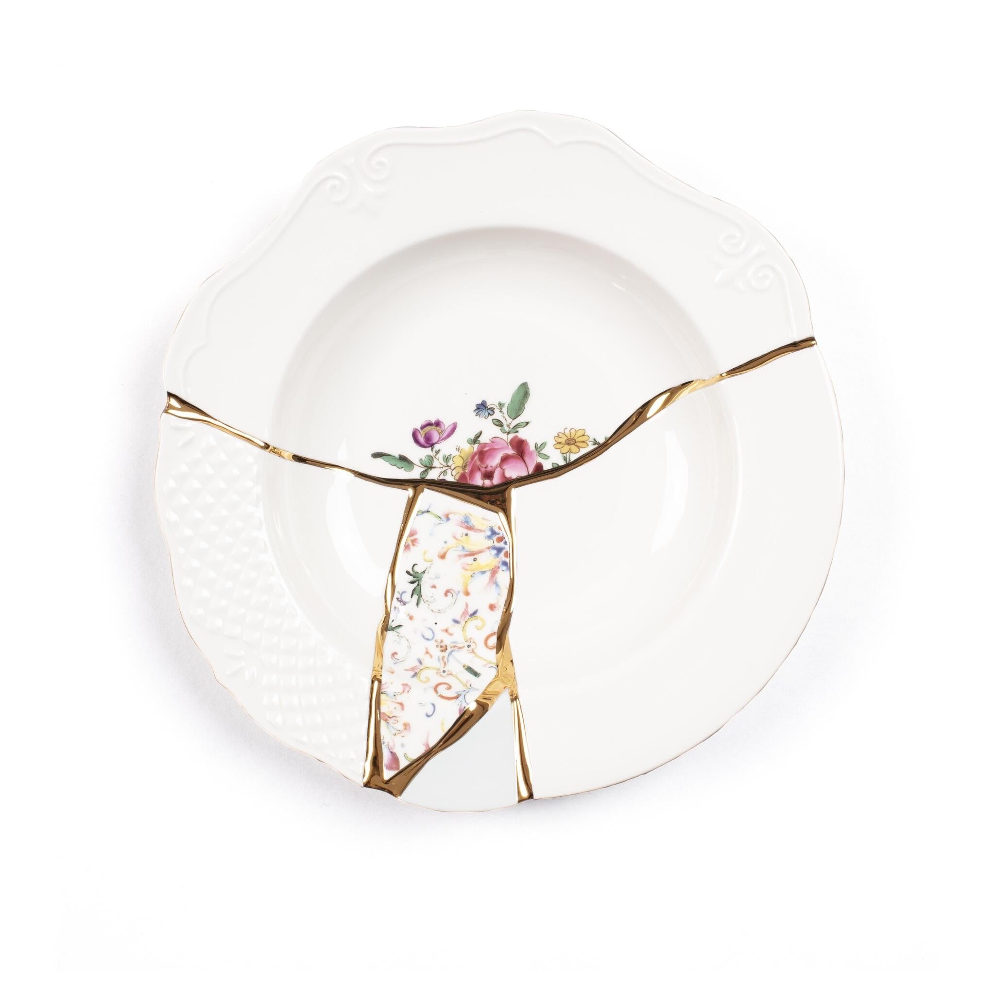 Kintsugi Suppenteller als exklusives Tischaccessoire
