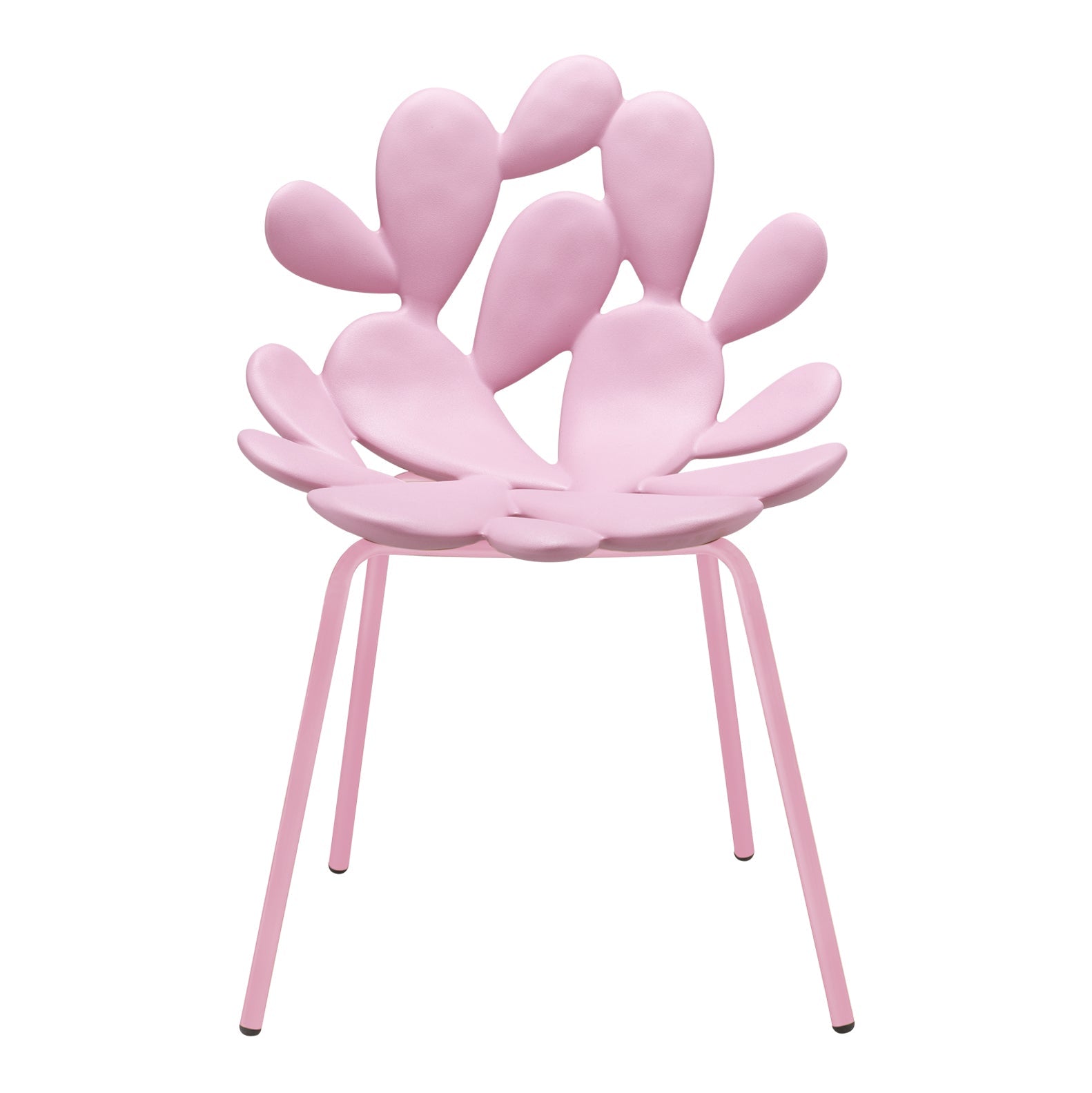 Pinkes 2er-Set FILICUDI Stühle mit kaktusähnlicher Rückenlehne