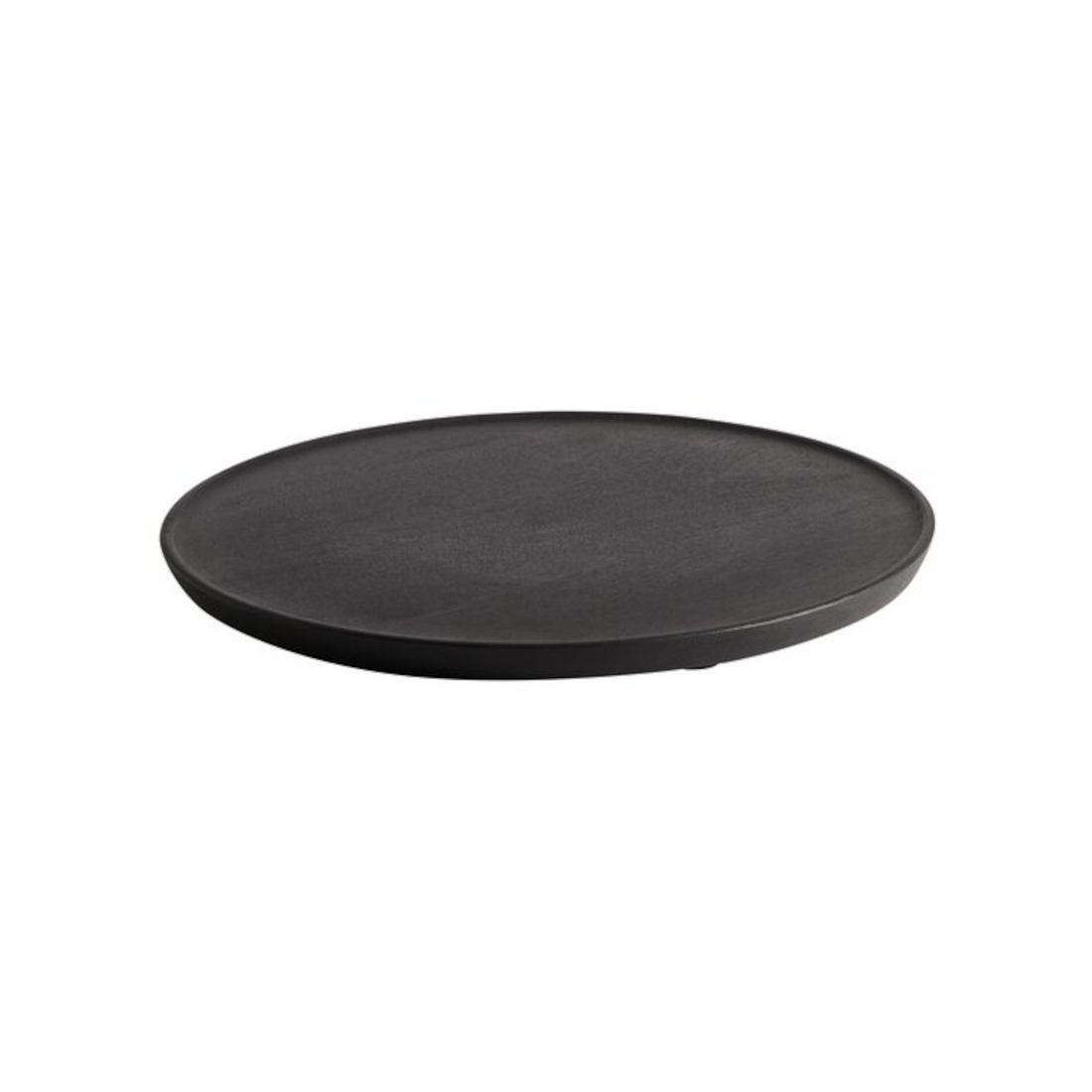 Elegantes Serviertablett aus schwarzem Mangoholz