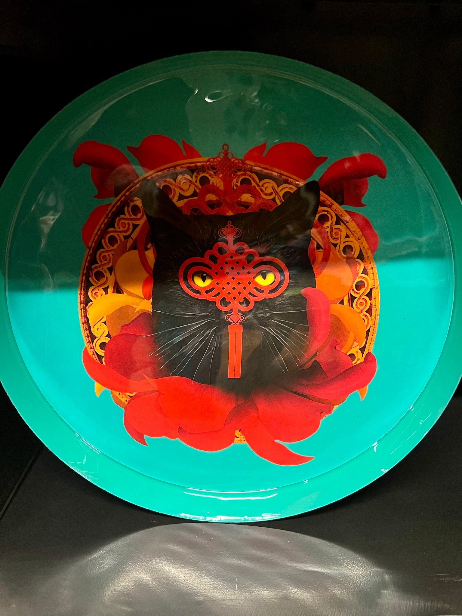 bandeja redonda gato CHACHINO