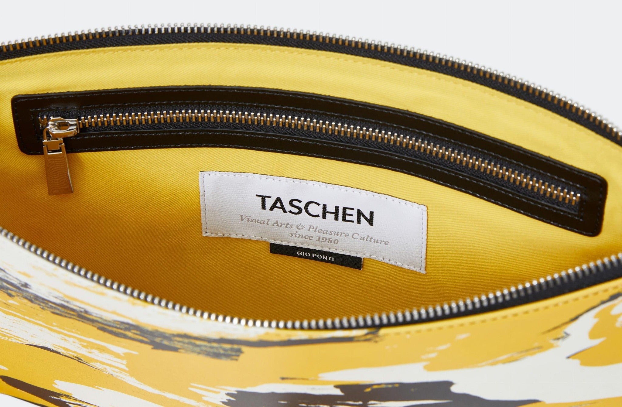 Pouch Gio Ponti kunstvolles Motiv inspiriert von Pirelli-Turm