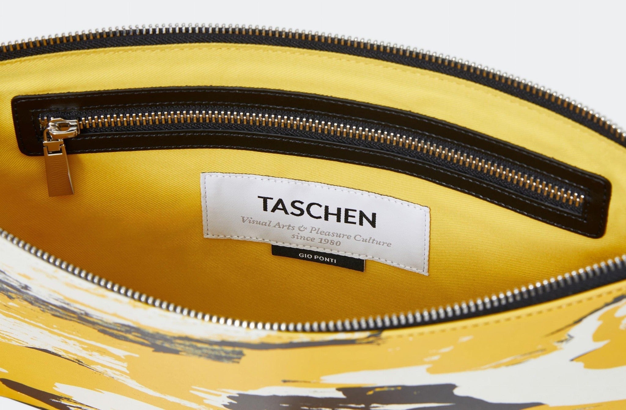 Pouch Gio Ponti kunstvolles Motiv inspiriert von Pirelli-Turm