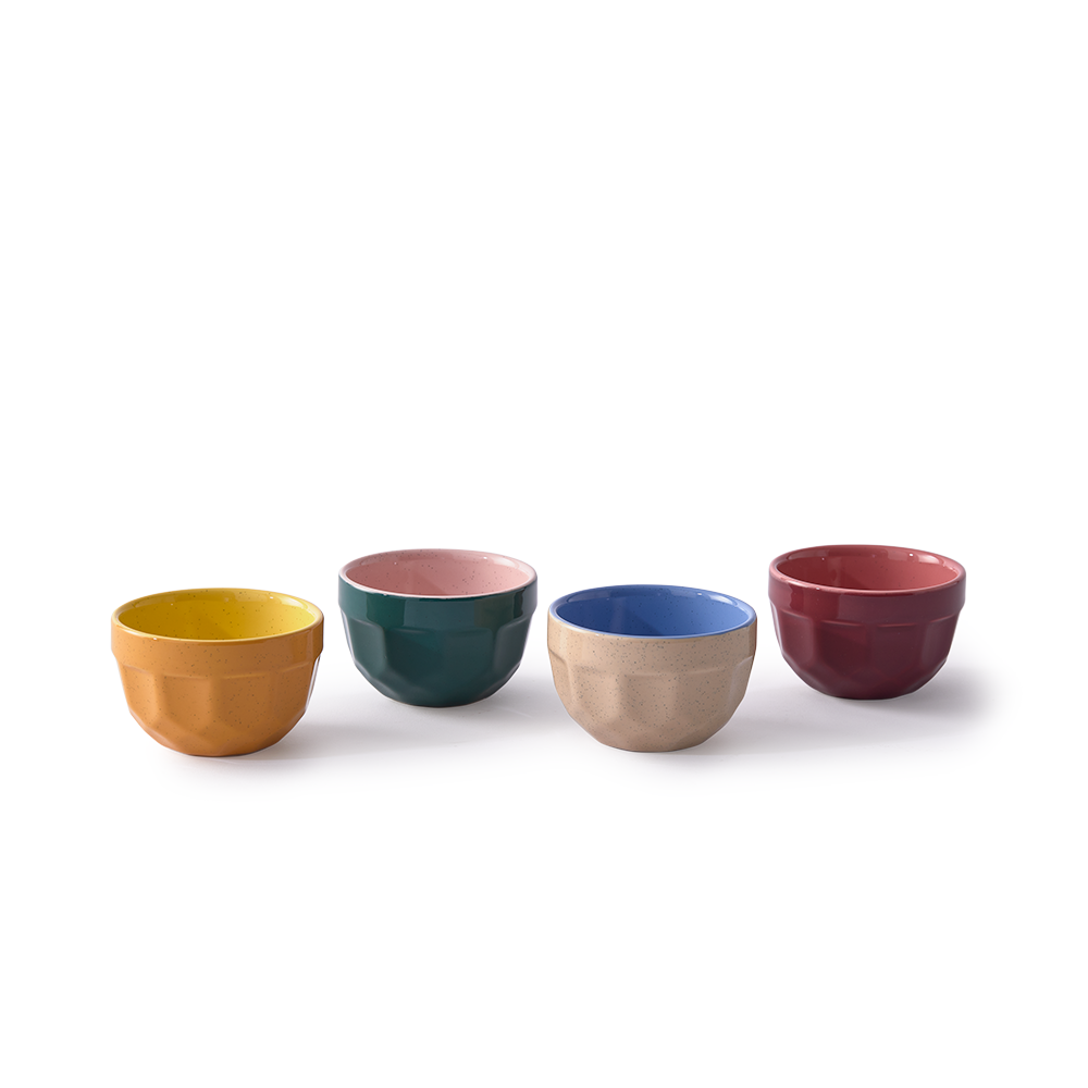 Cappuccino cups, multicoloured cups set of 4