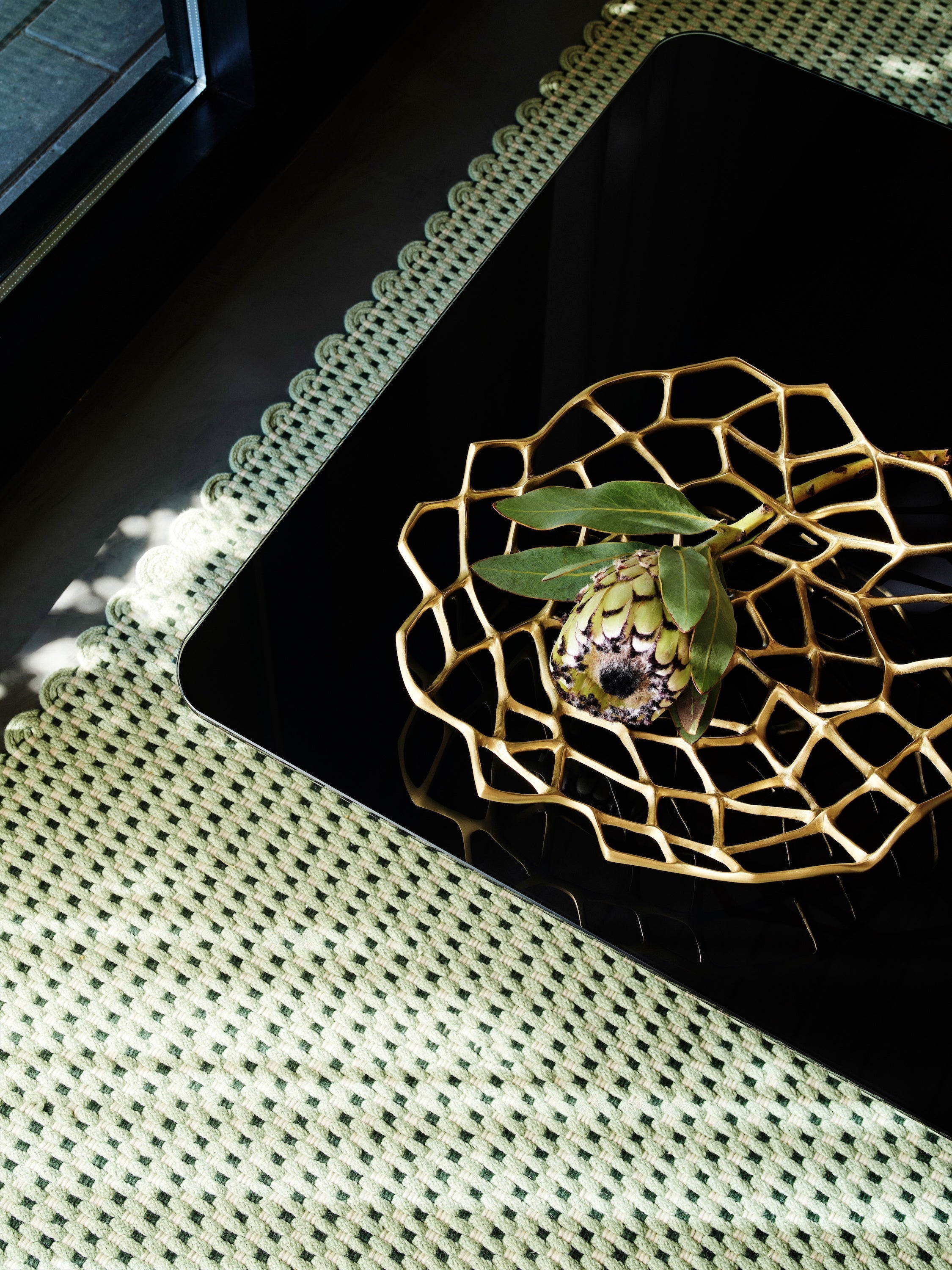 Wohnraum - Vielseitiger Indoor & Outdoor Rug mit strukturierter Webung