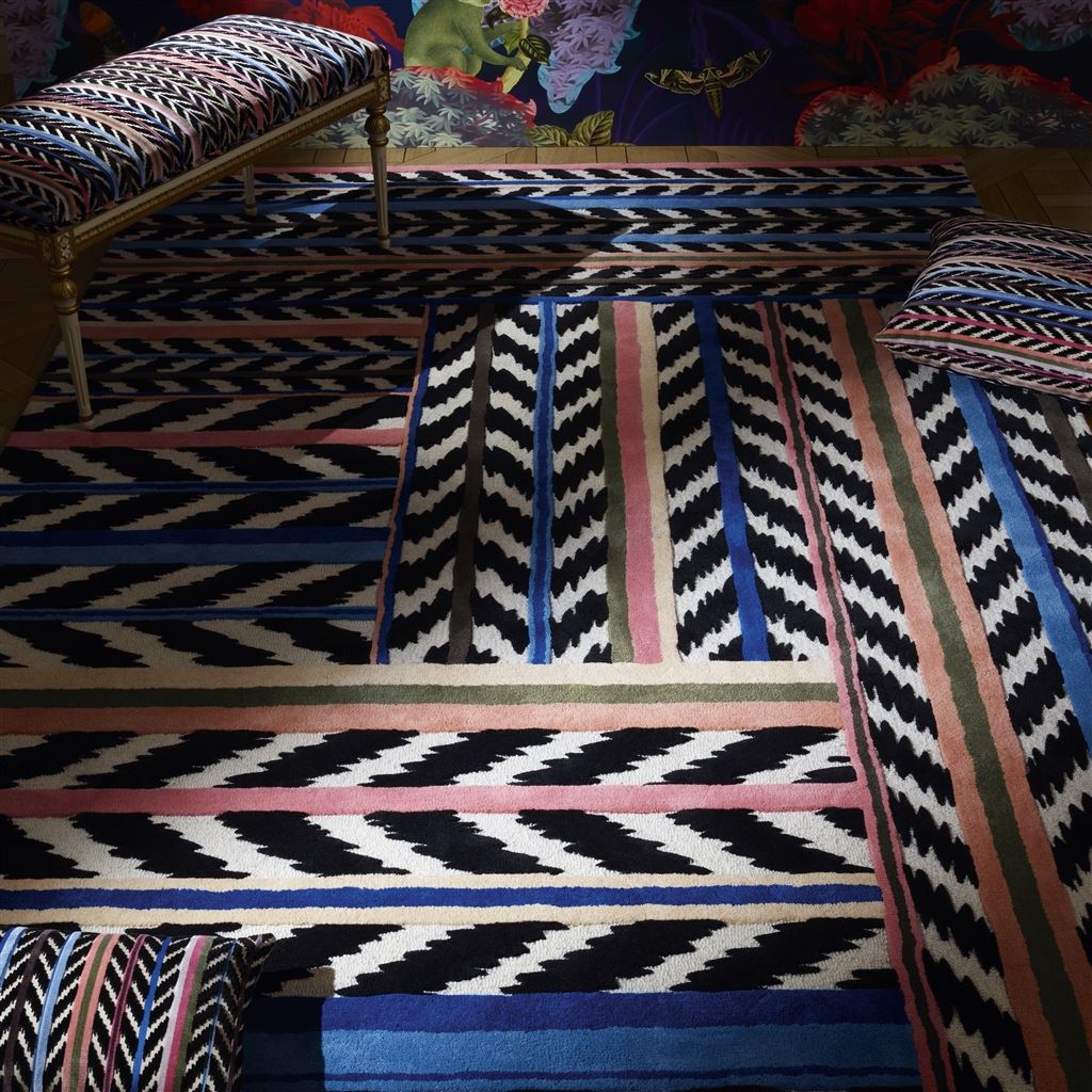 Teppich JAIPUR STRIPE AZUR von Christian Lacroix