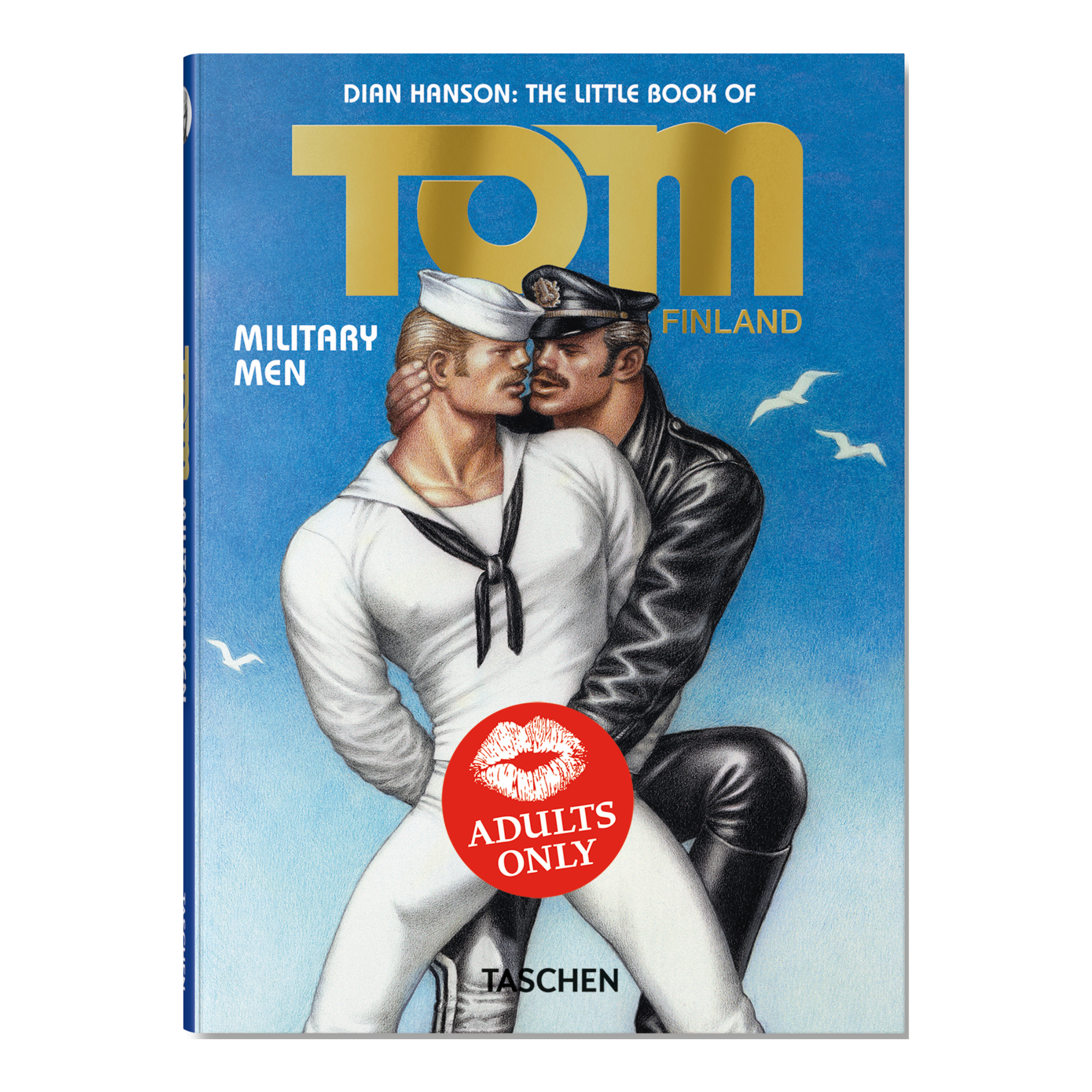 Cover des Buches The Little Book of Tom Military Men mit militärischen Figuren von Tom of Finland