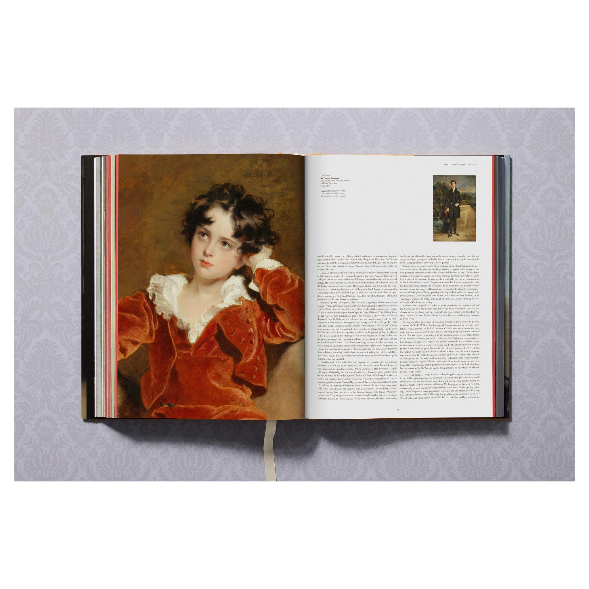 Detailansicht eines Gemäldes von Van Eyck aus dem Bildband der National Gallery