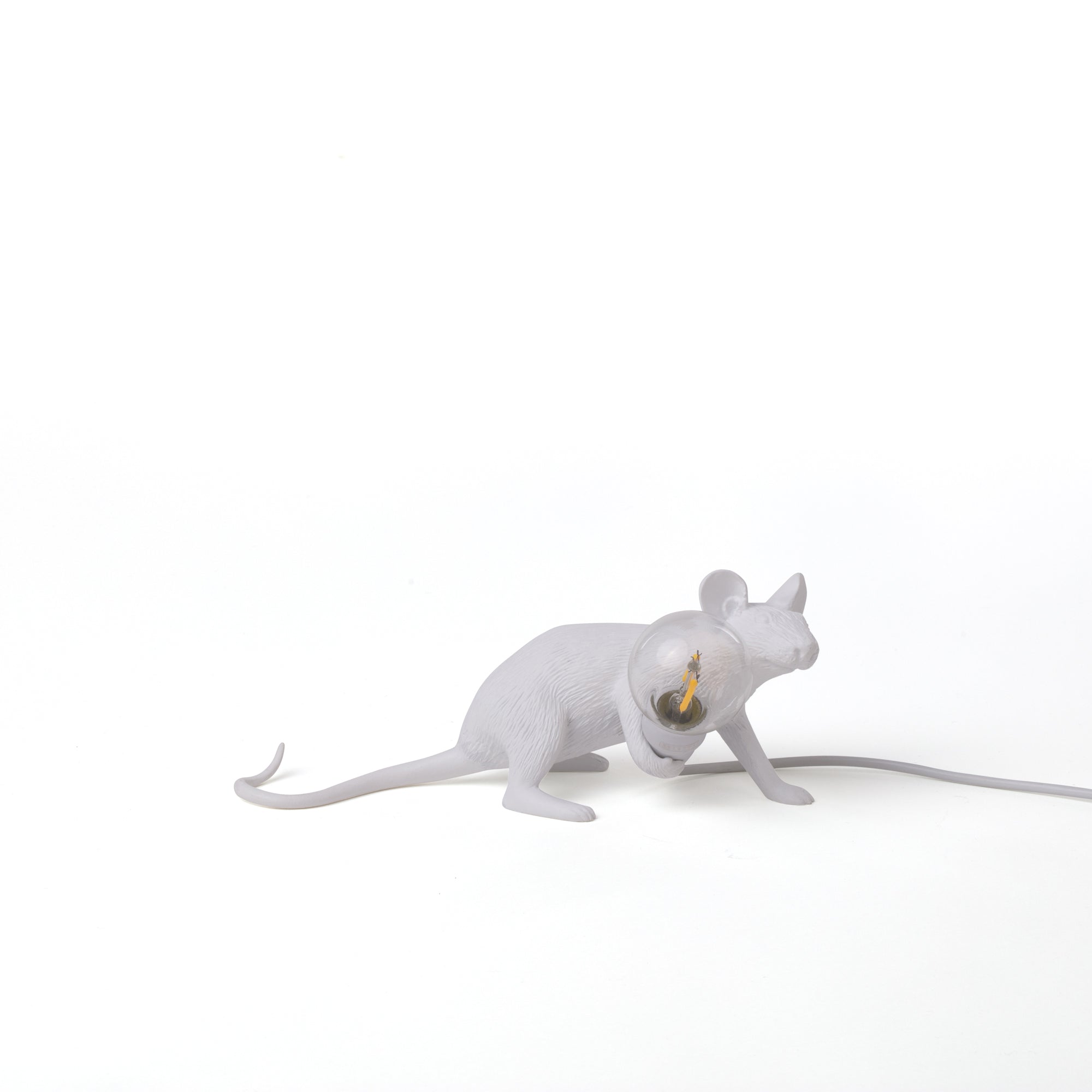 Tischlampe MOUSE LOP weiß von Seletti – ikonisches Design mit spielerischem Charme