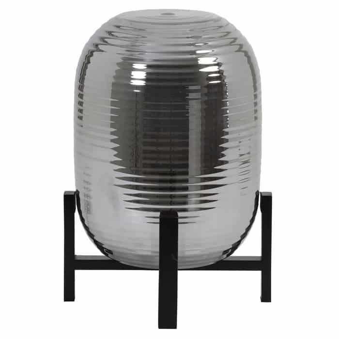 Tischlampe NIBALI Glas smoke