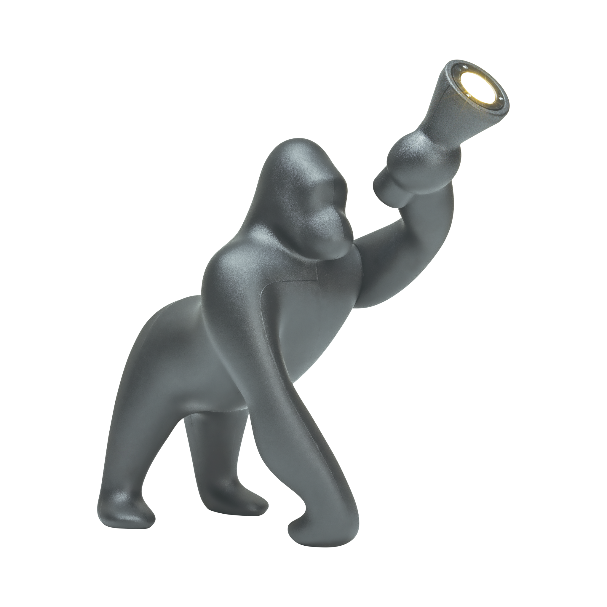 Gorillafigur als Leuchte – starkes Statement in Schwarz