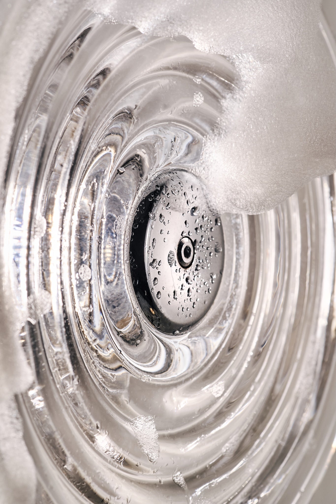 Designer Wandleuchte - Press Large Surface Light – Clear Pressed Glass