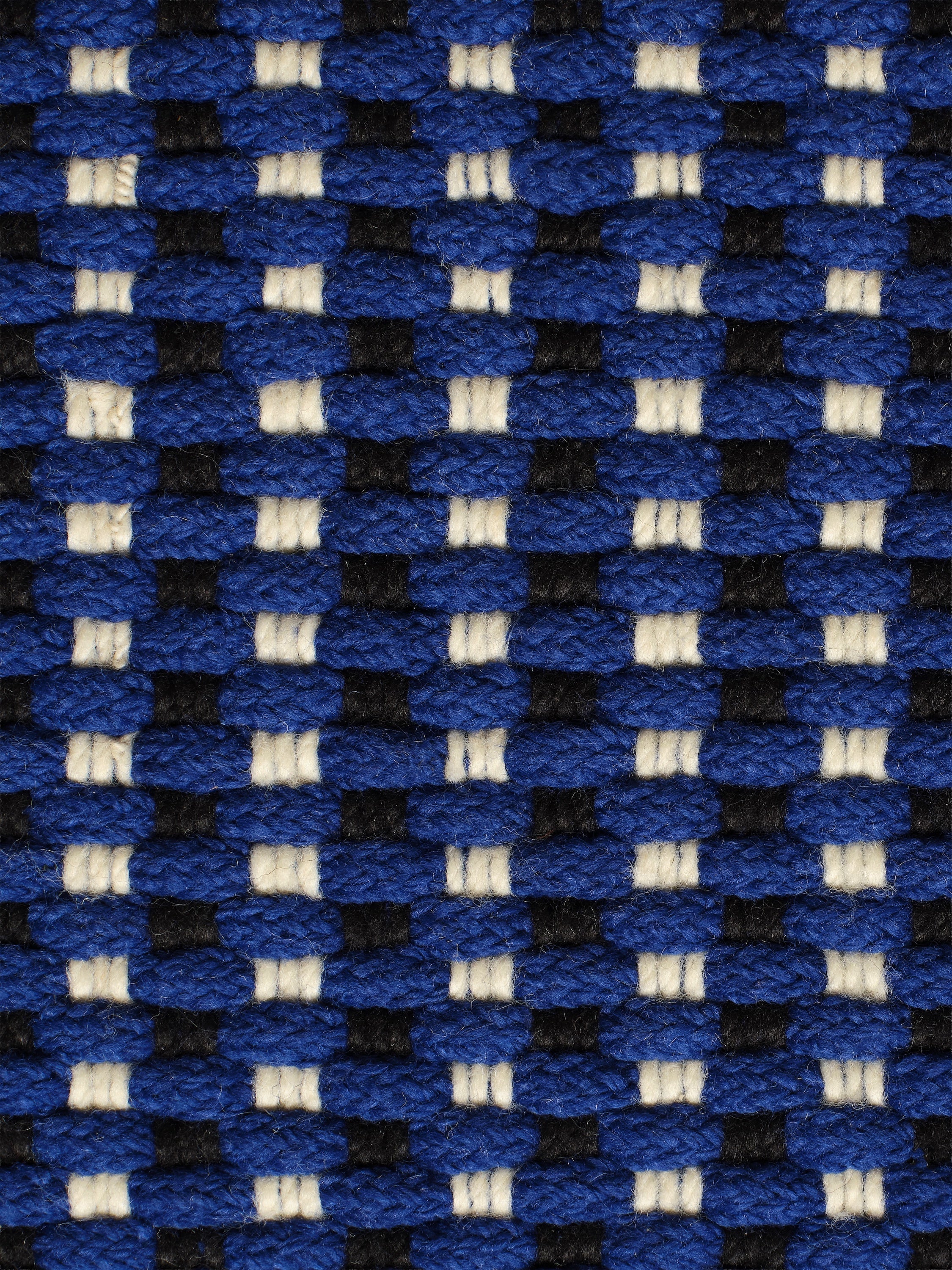 Alfombra de pana para interior y exterior en color azul