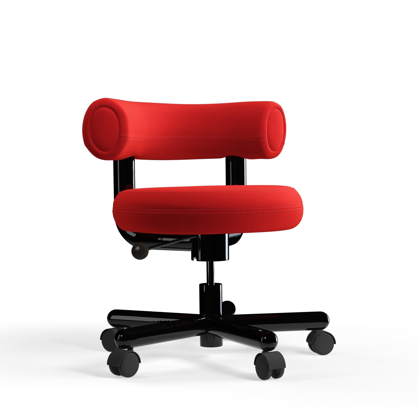 Fat Work Chair – Orange Red Stoff (Kvadrat Hero 2) von Tom Dixon