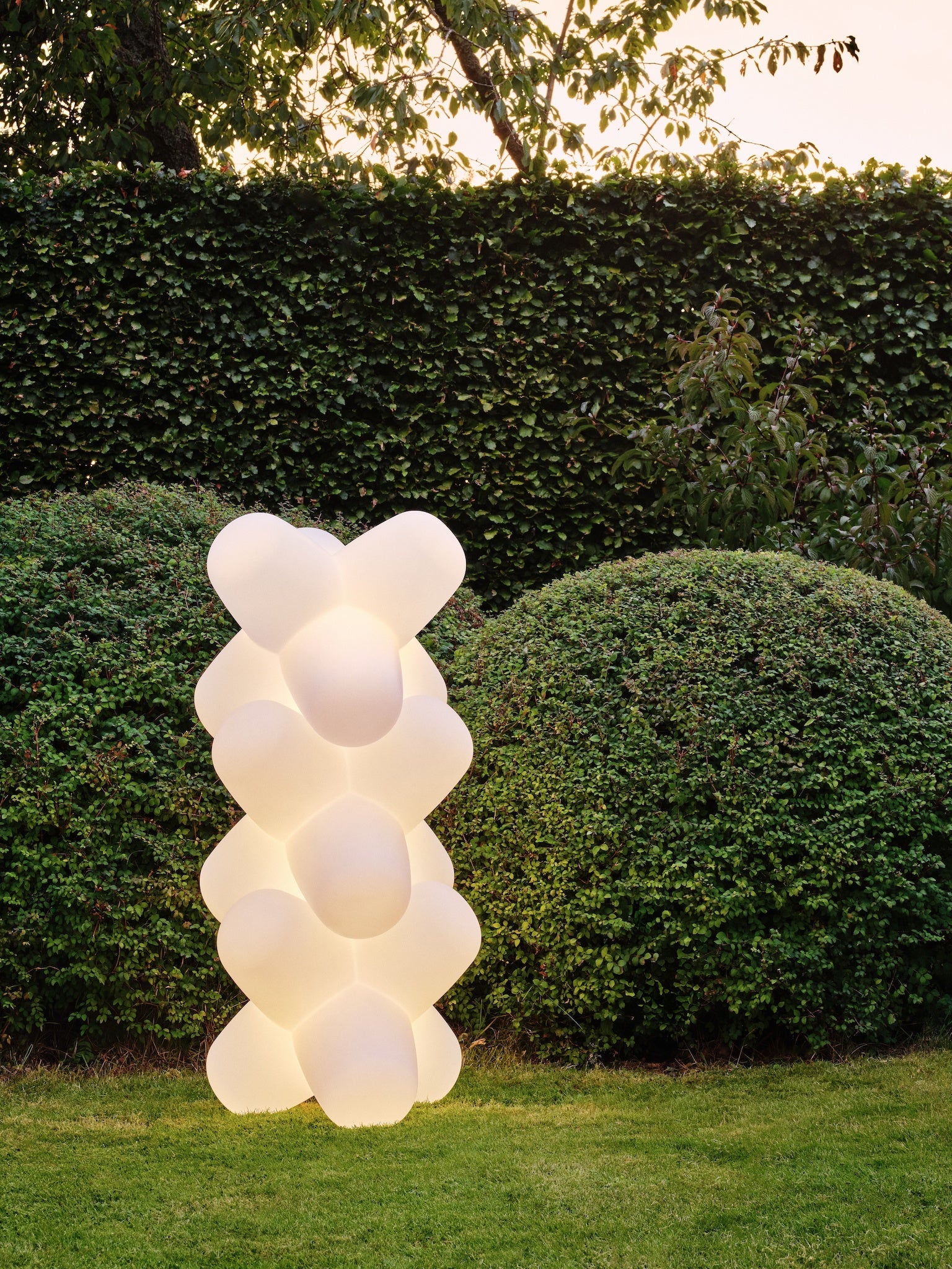 In- und Outdoor Leuchte, stapelbar - Jack Large Portable Light in Matte White von Tom Dixon
