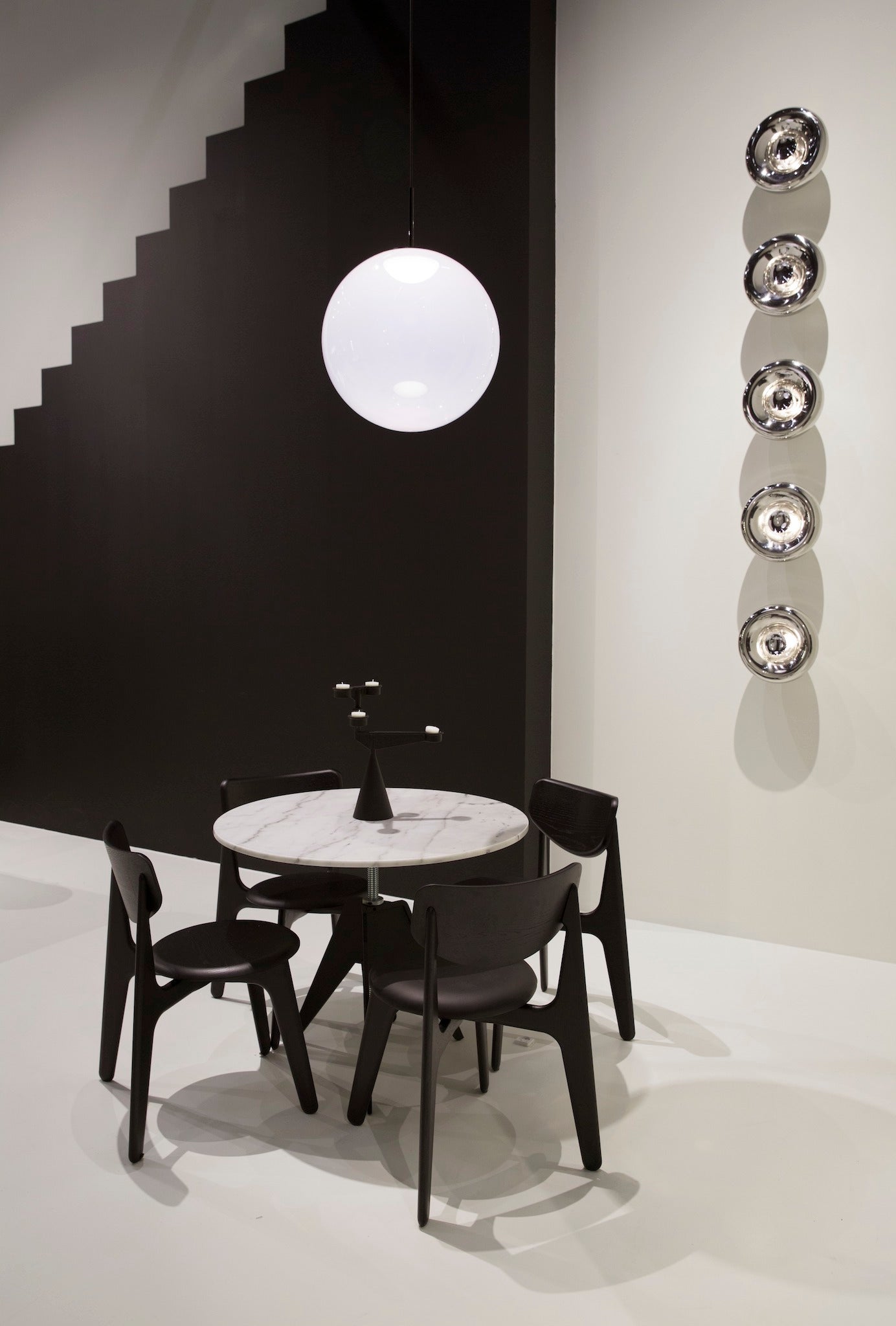 Esszimmer modern black & white