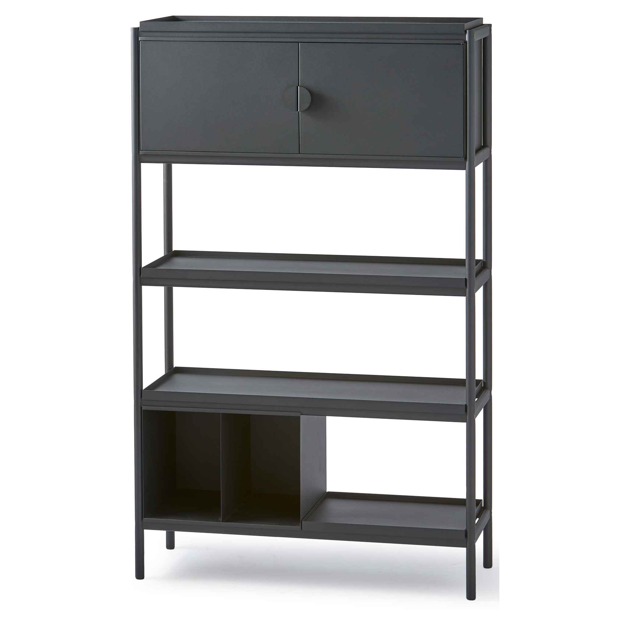 Toss Wide Cabinet von Pols Potten in Schwarz