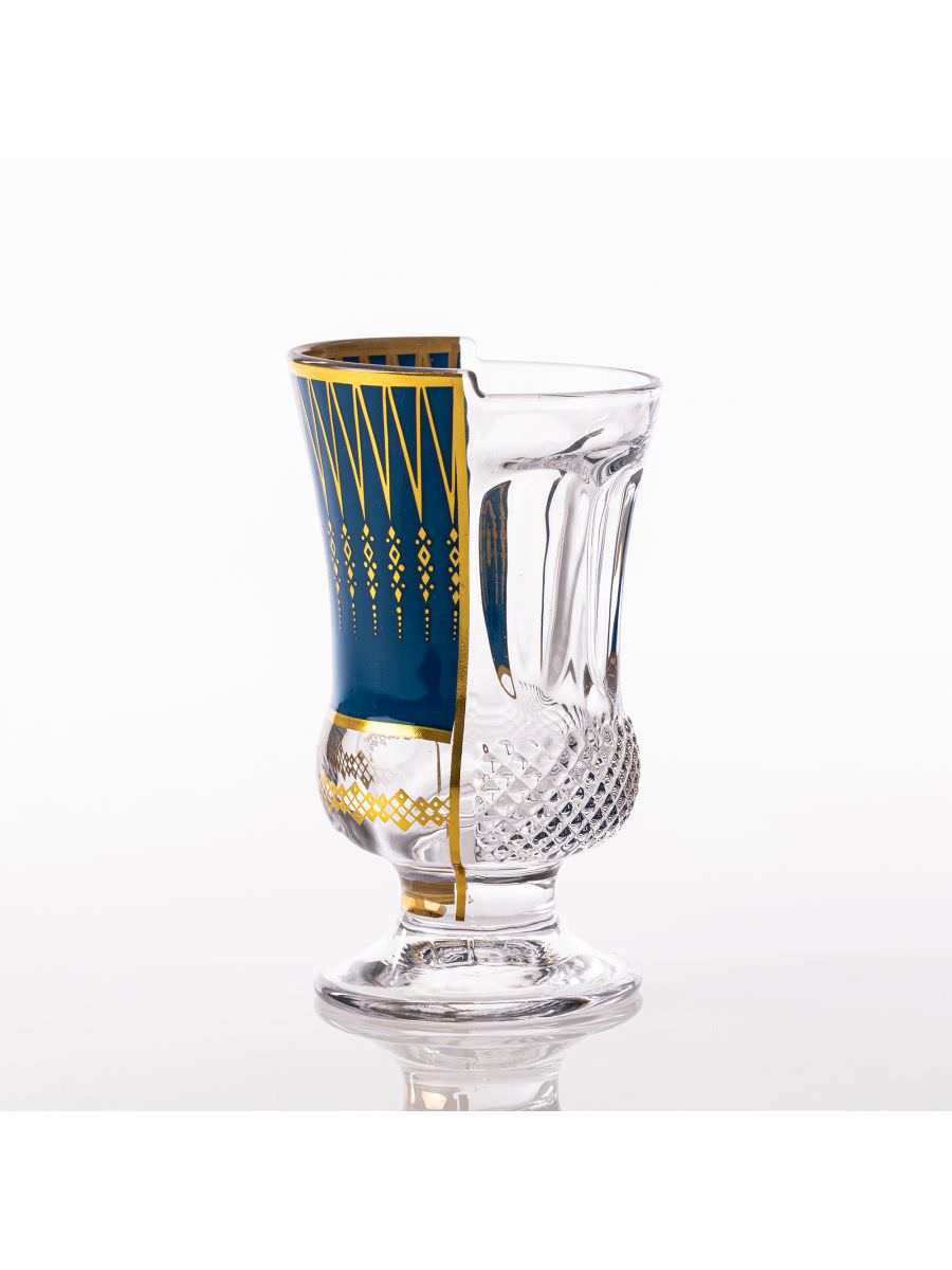 Trinkglas HYBRID-PANNOTIA blau-gold