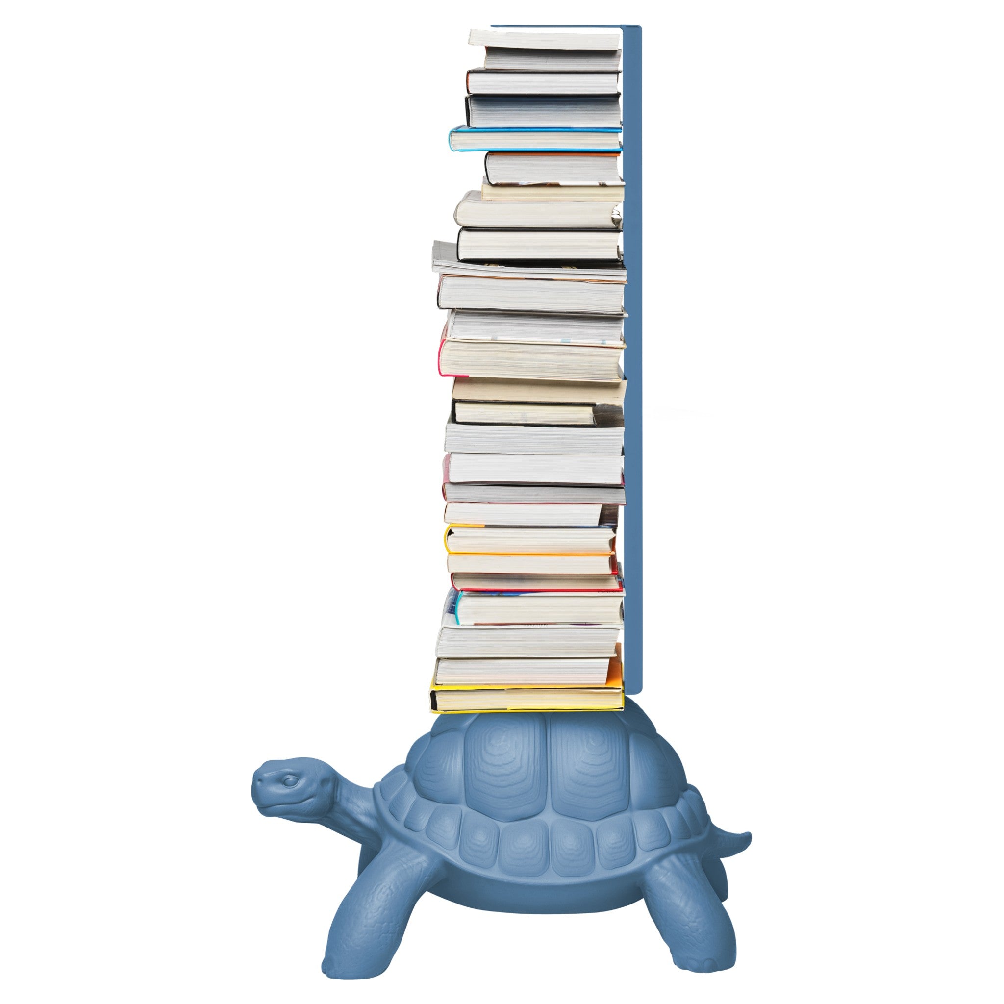 Künstlerisches Bücherregal von Marcantonio in hellblauer Ausführung